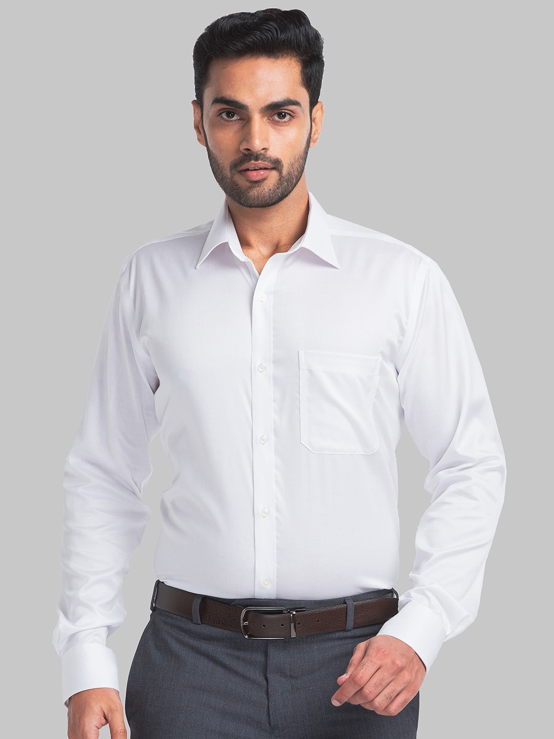 

Raymond Contemporary Fit Pure Cotton Formal Shirts, White