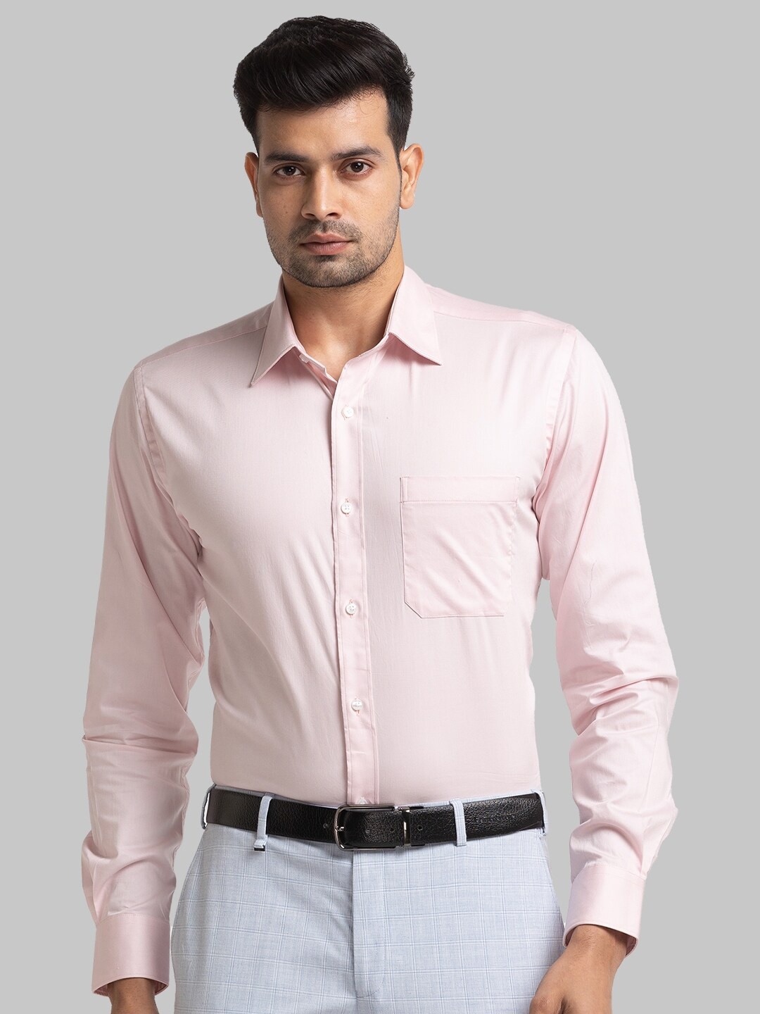 

Raymond Slim-Fit Spread Collar Formal Shirt, Pink