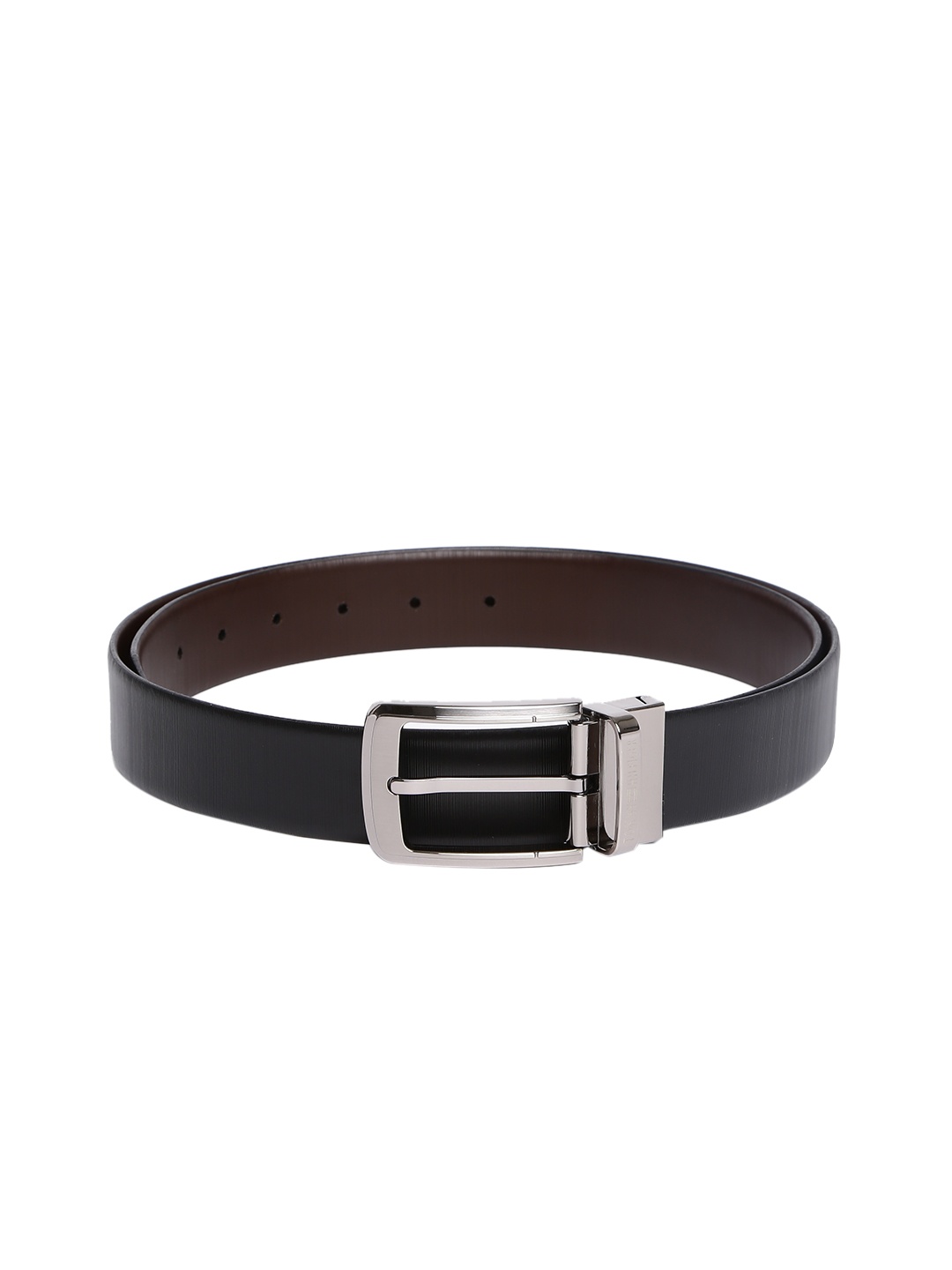 

Tommy Hilfiger Men Black & Brown Reversible Solid Belt