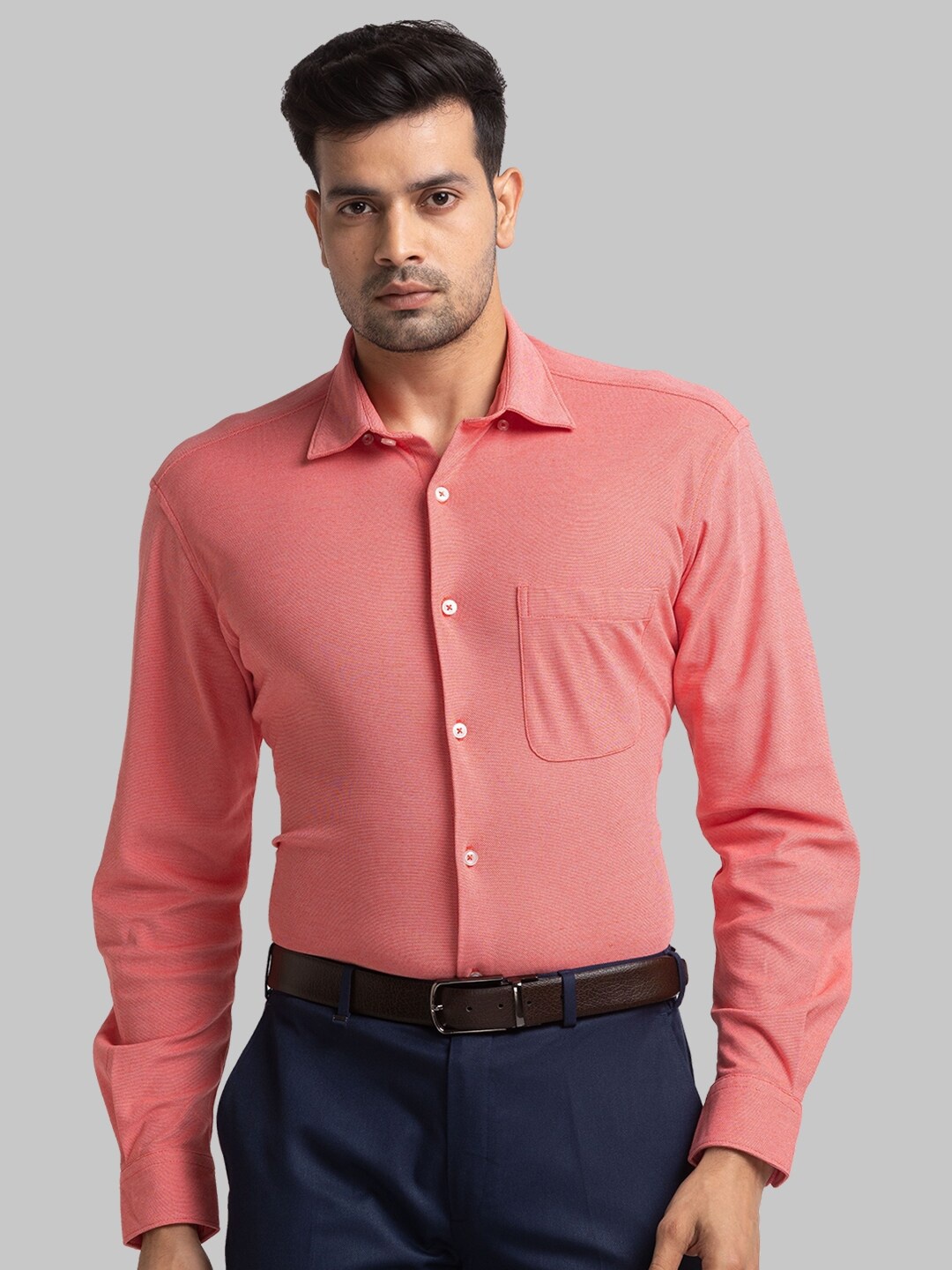 

Raymond Slim Fit Pure Cotton Formal Shirt, Peach