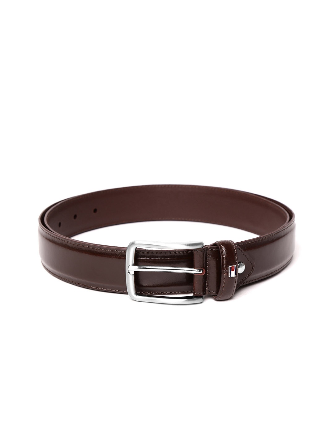 

Tommy Hilfiger Men Coffee Brown Leather Solid Belt