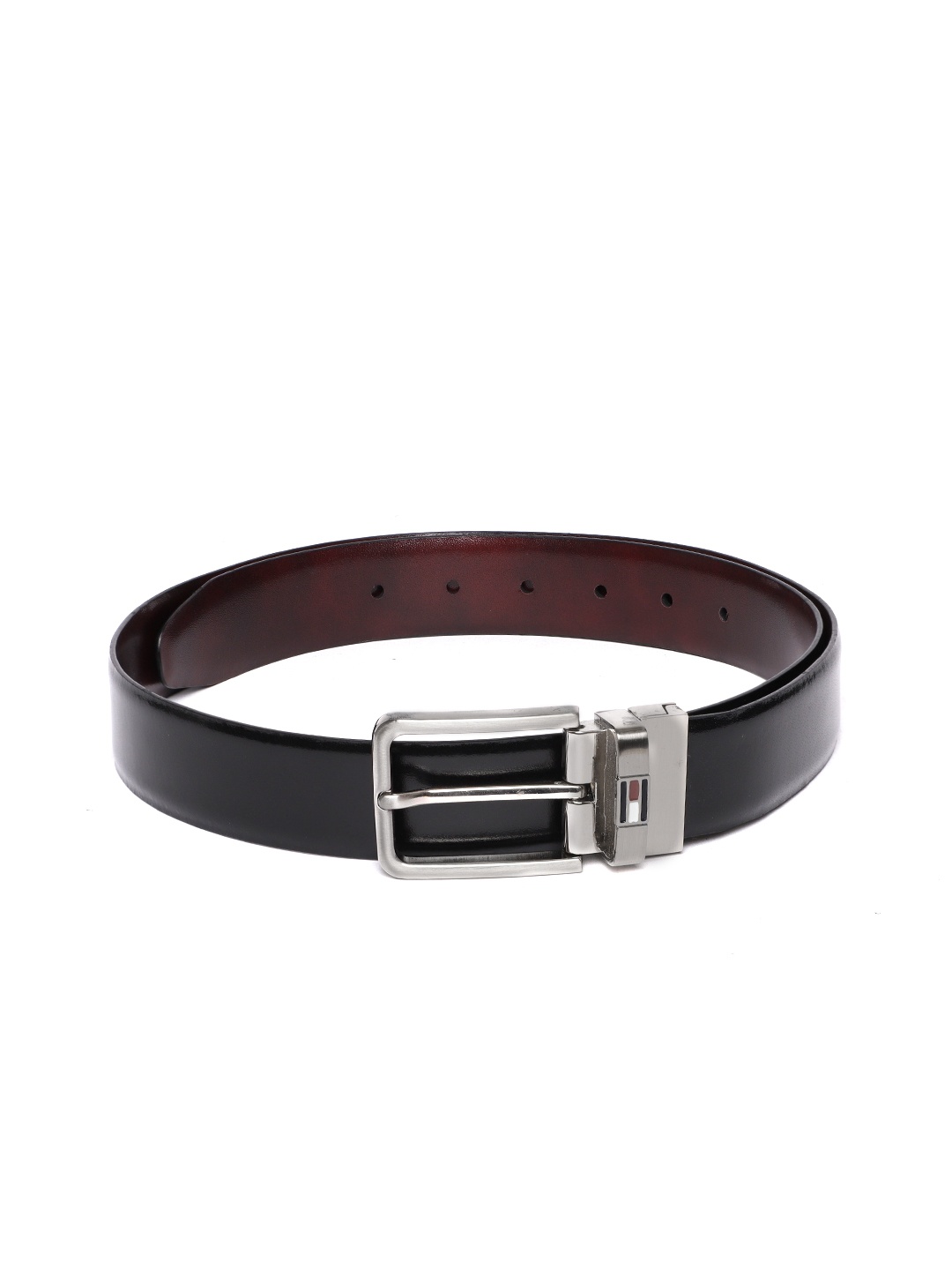 

Tommy Hilfiger Men Leather Reversible Formal Belt, Black