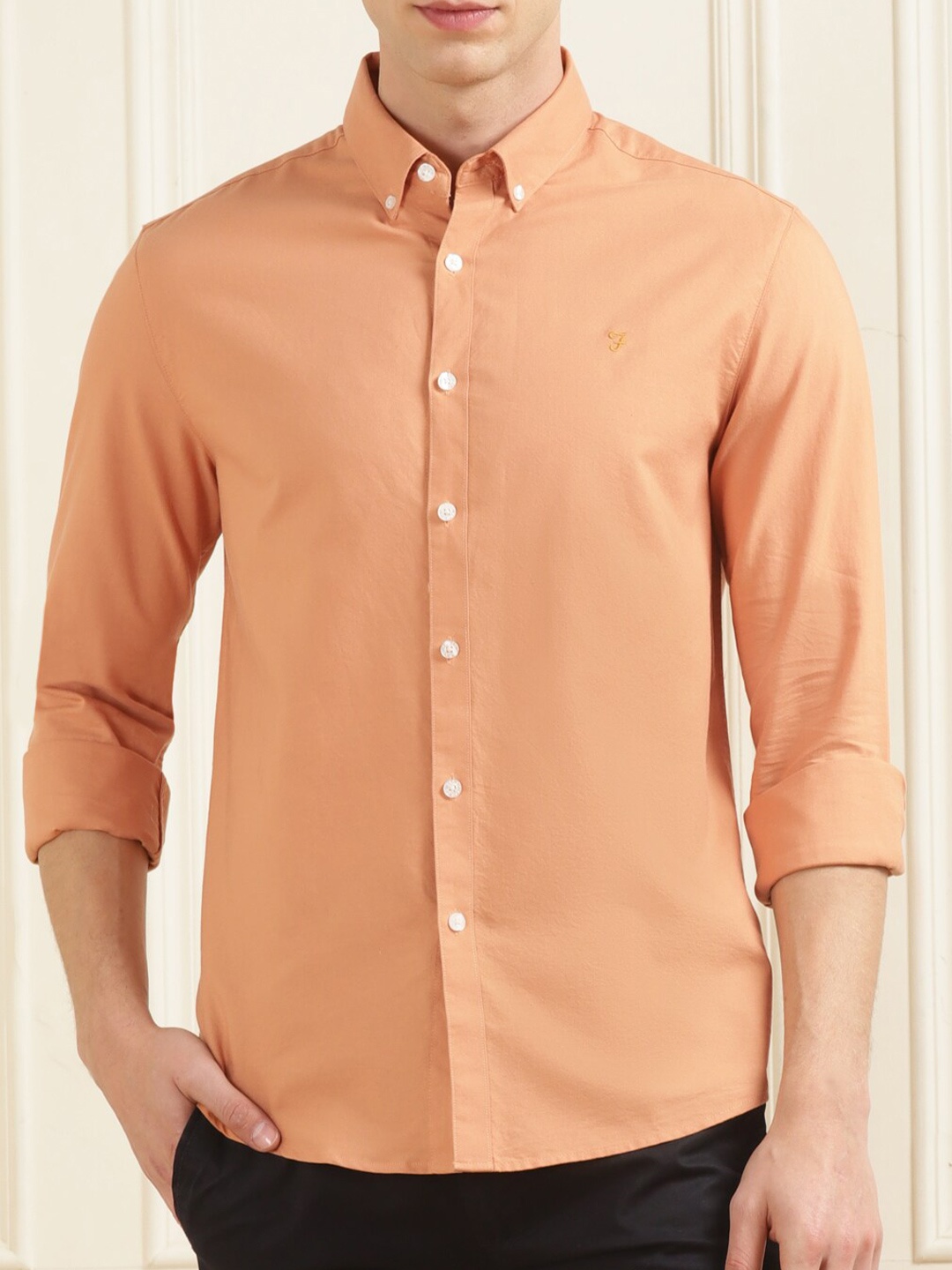

Farah Button Down Collar Cotton Casual Shirt, Pink