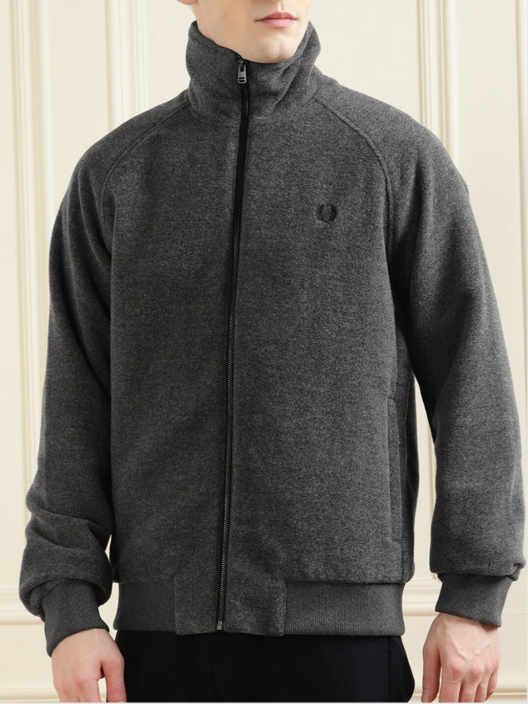 

Fred Perry Stand Collar Tailored Jacket, Charcoal