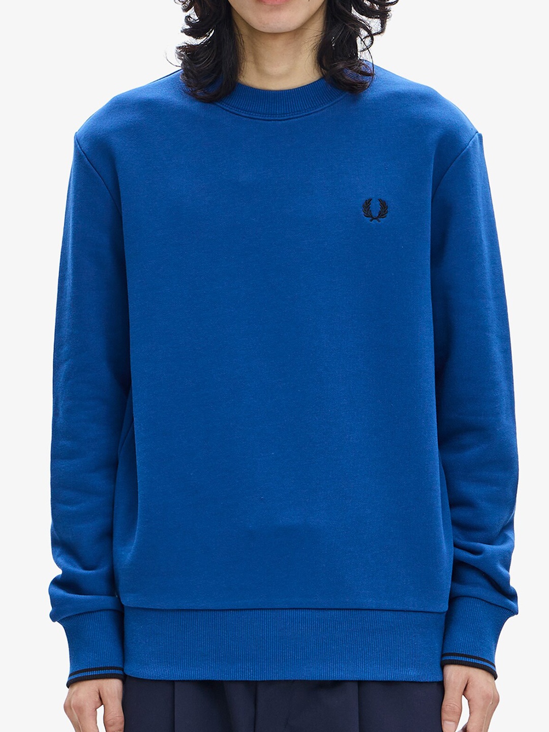 

Fred Perry Pullover Cotton Sweatshirt, Blue