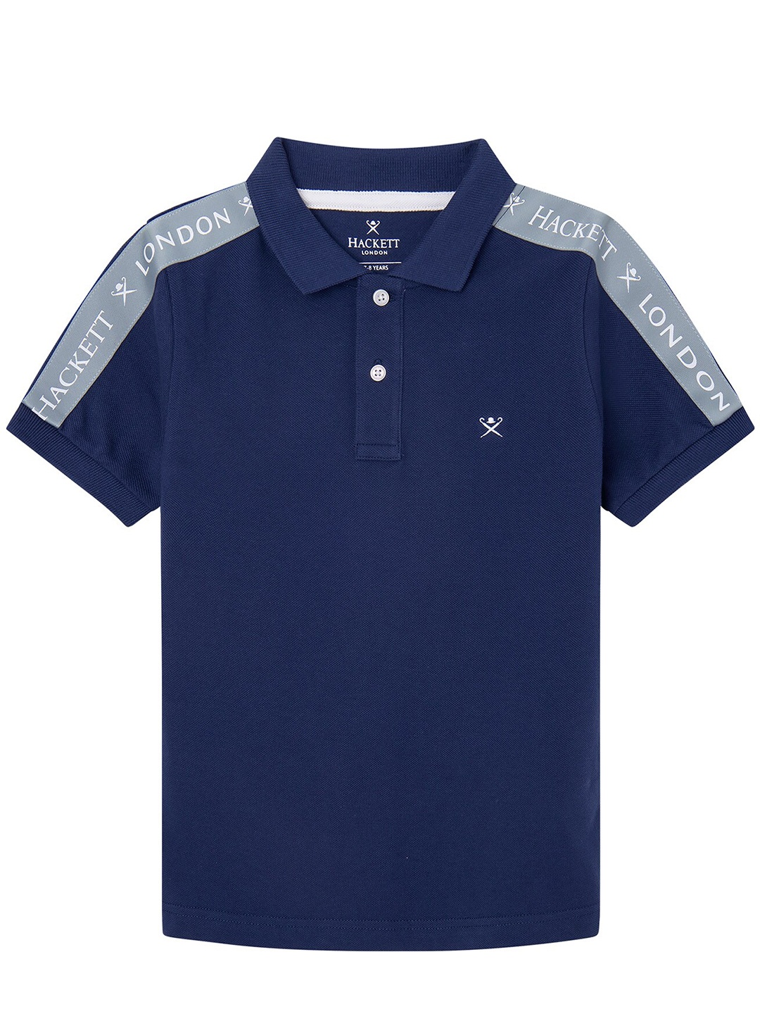 

HACKETT LONDON Boys Typographic Printed Cotton Slim Fit T-shirt, Navy blue