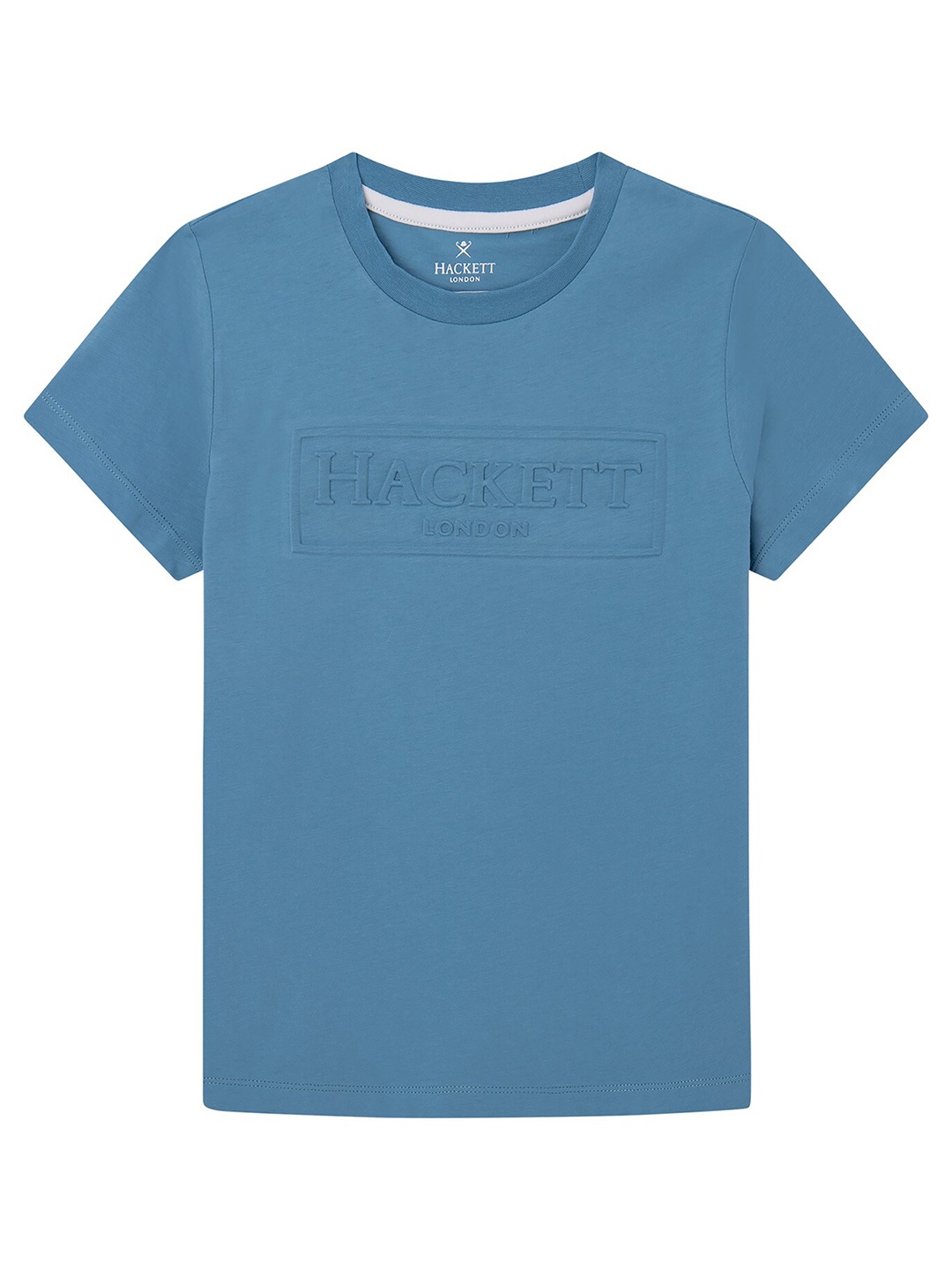 

HACKETT LONDON Boys Typography Printed Cotton T-shirt, Blue