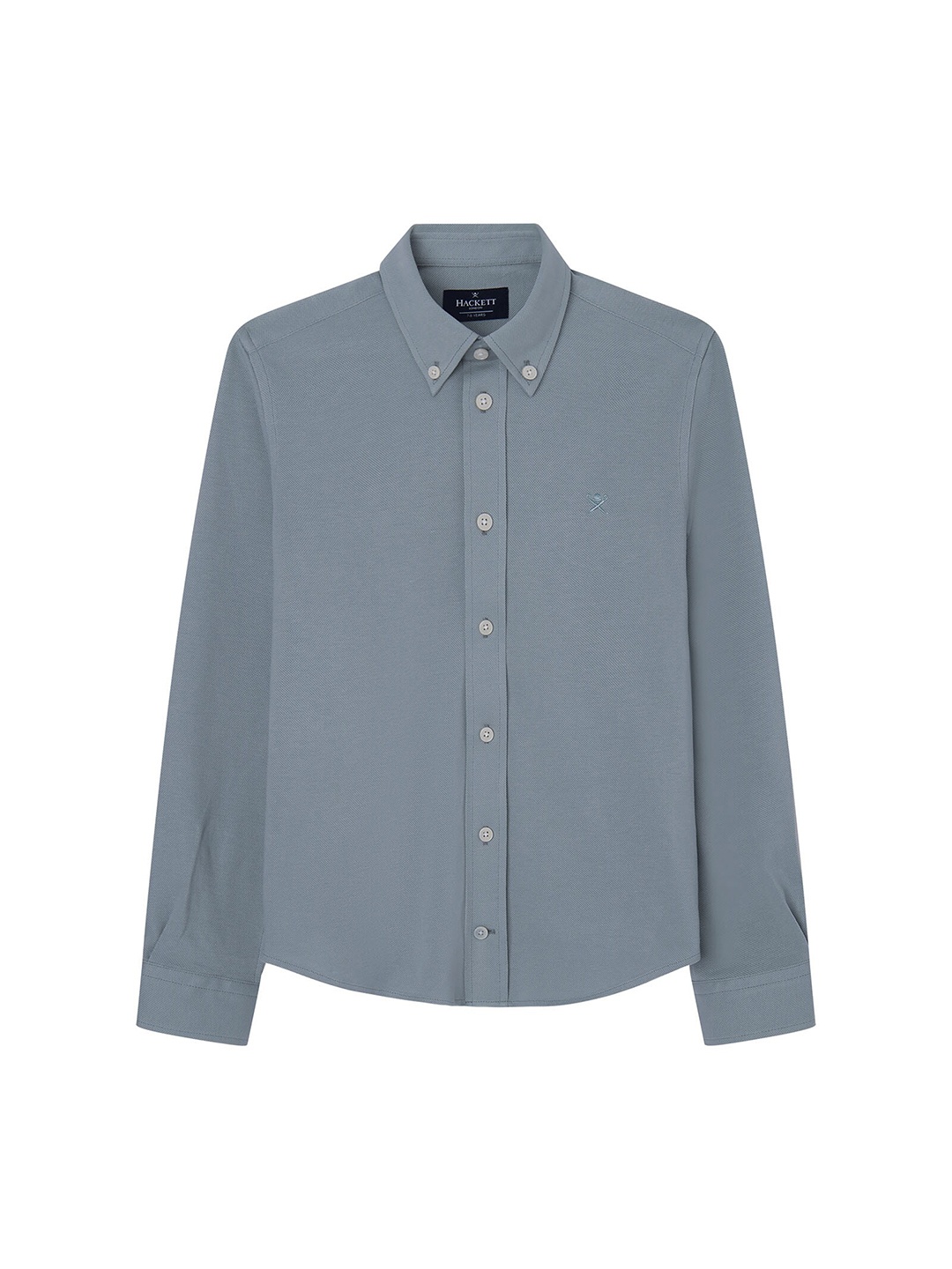 

HACKETT LONDON Boys Classic Button Down Collar Cotton Casual Shirt, Blue