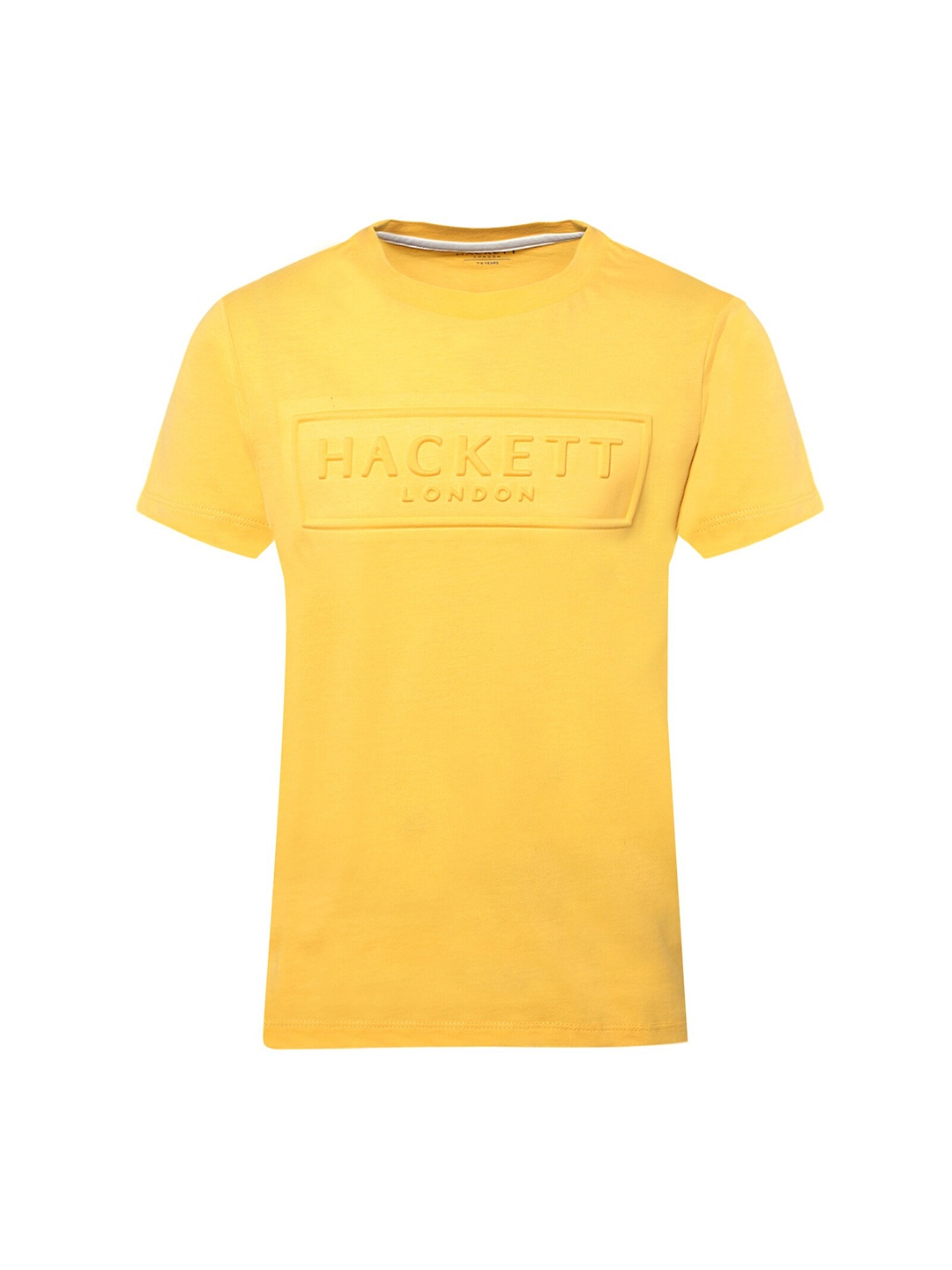 

HACKETT LONDON Boys Round Neck Short Sleeves Cotton T-shirt, Yellow