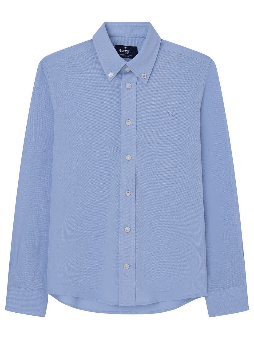 

HACKETT LONDON Boys Classic Button Down Collar Cotton Casual Shirt, Blue