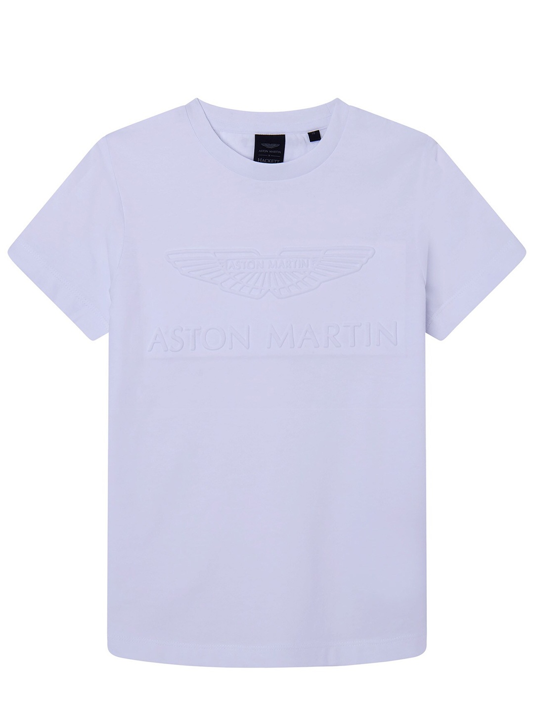 

HACKETT LONDON Boys Typography Printed Polo Collar Cotton T-shirt, Lavender