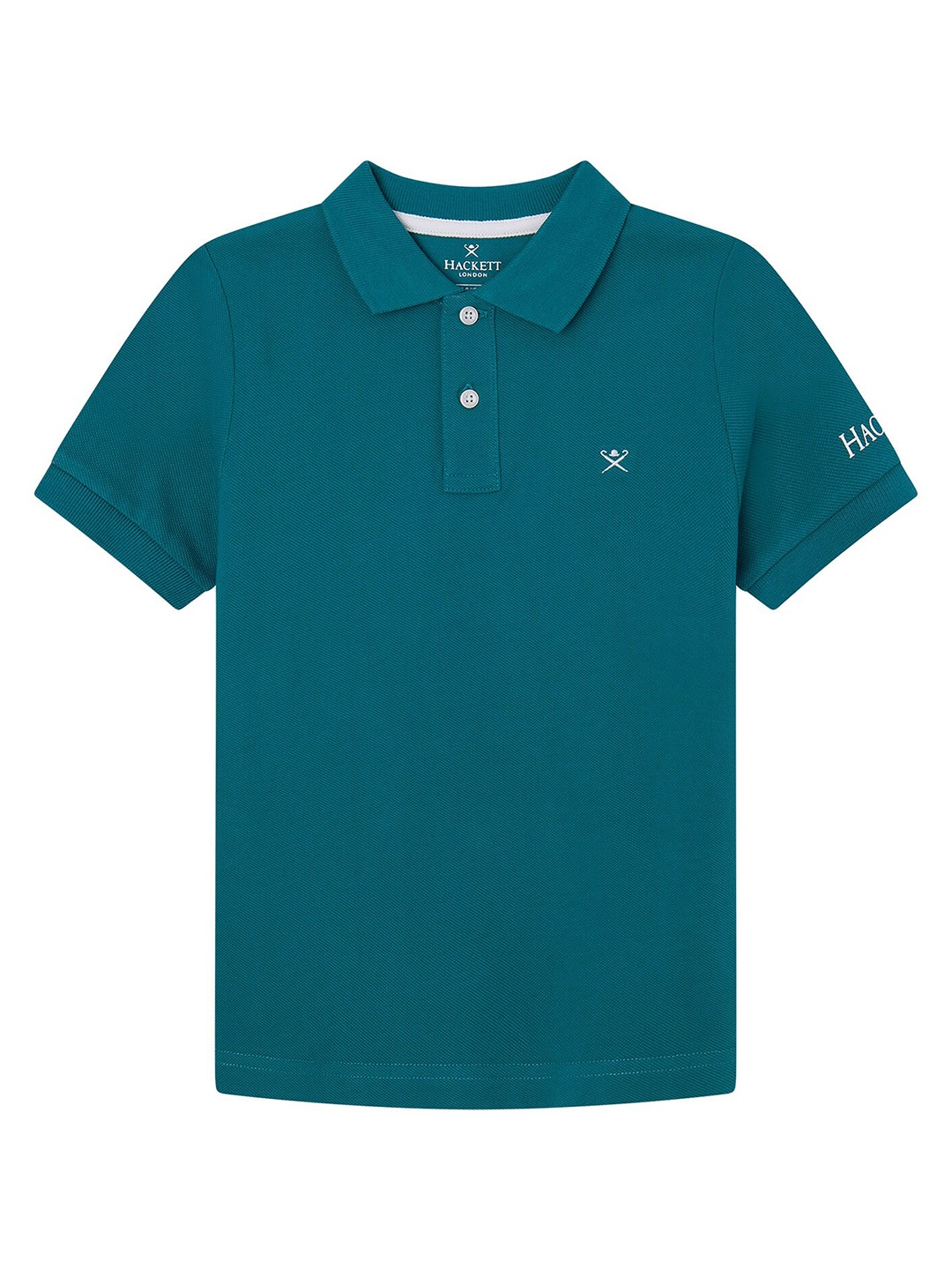 

HACKETT LONDON Boys Slim Fit Polo Collar Cotton T-shirt, Green
