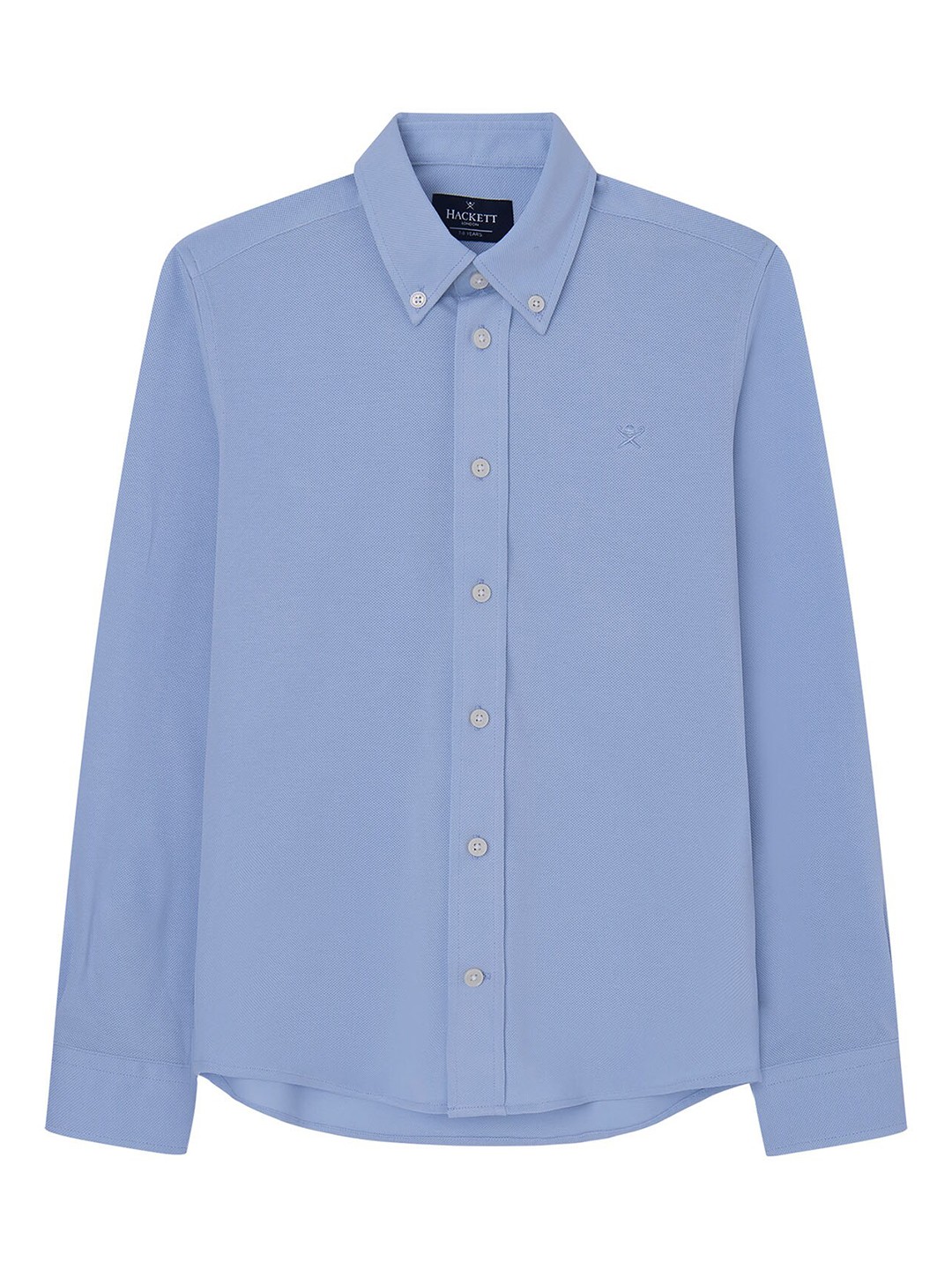 

HACKETT LONDON Boys Classic Button Down Collar Cotton Casual Shirt, Blue