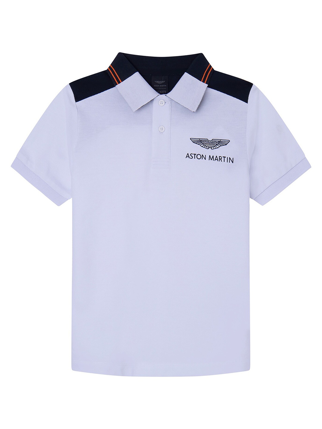 

HACKETT LONDON Boys Polo Collar Short Sleeves Cotton T-shirt, White