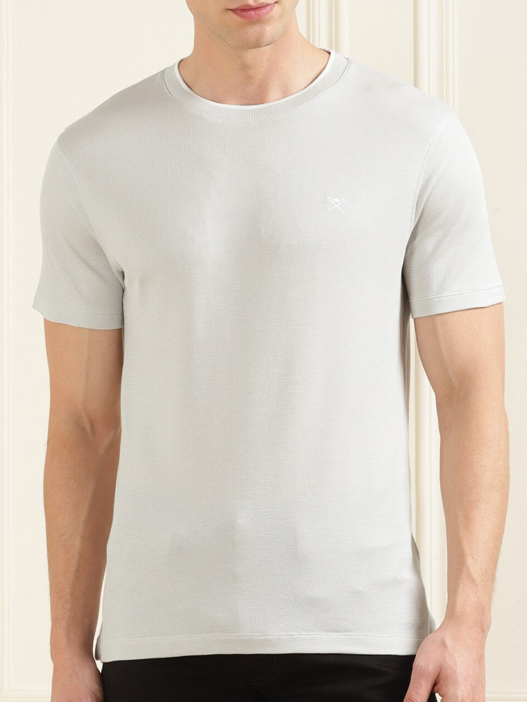 

HACKETT LONDON Round Neck Cotton Casual T-shirt, Off white