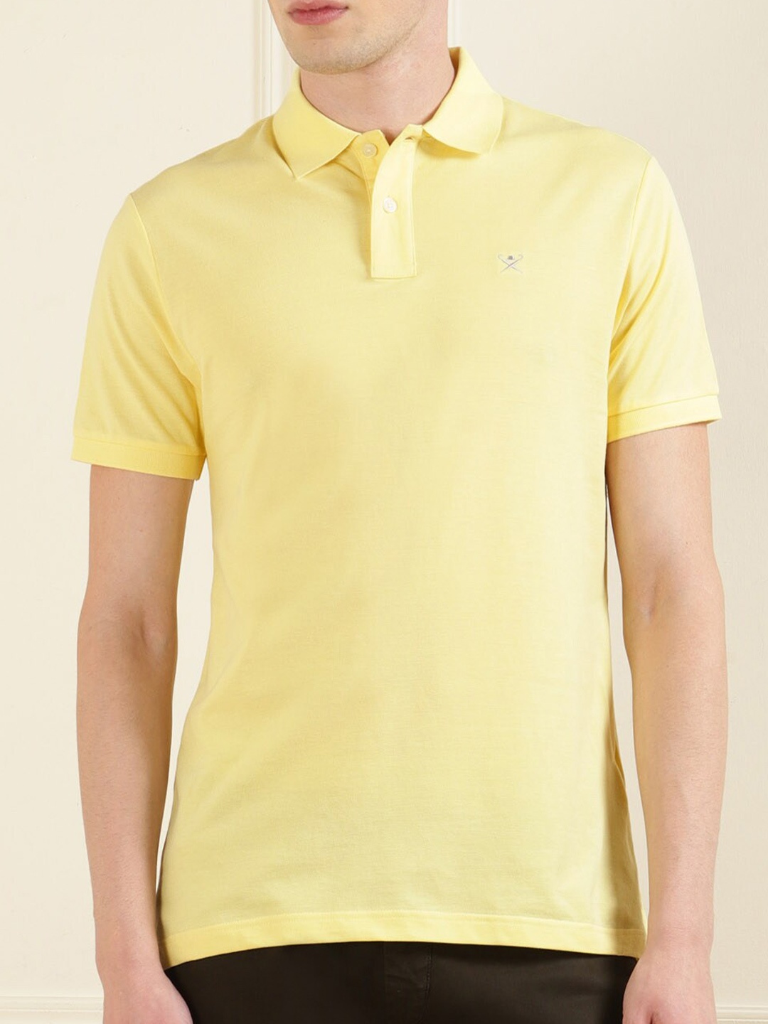 

HACKETT LONDON Polo Collar Cotton T-shirt, Yellow