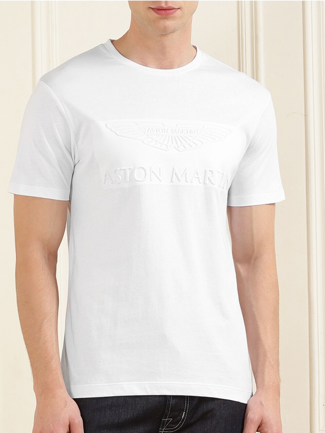 

HACKETT LONDON Self Design T-shirt, White