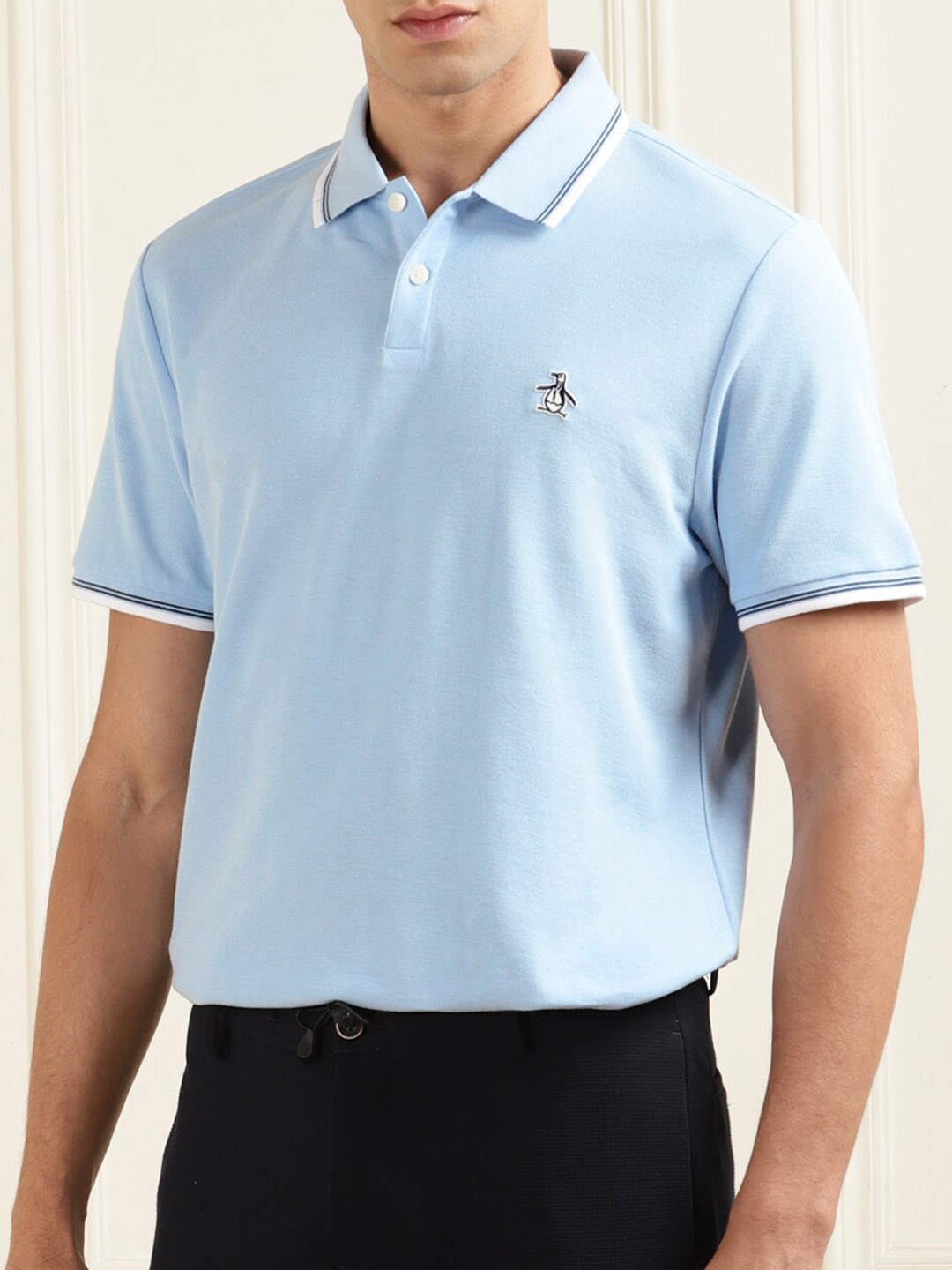 

Original Penguin Polo Collar Cotton T-shirt, Blue