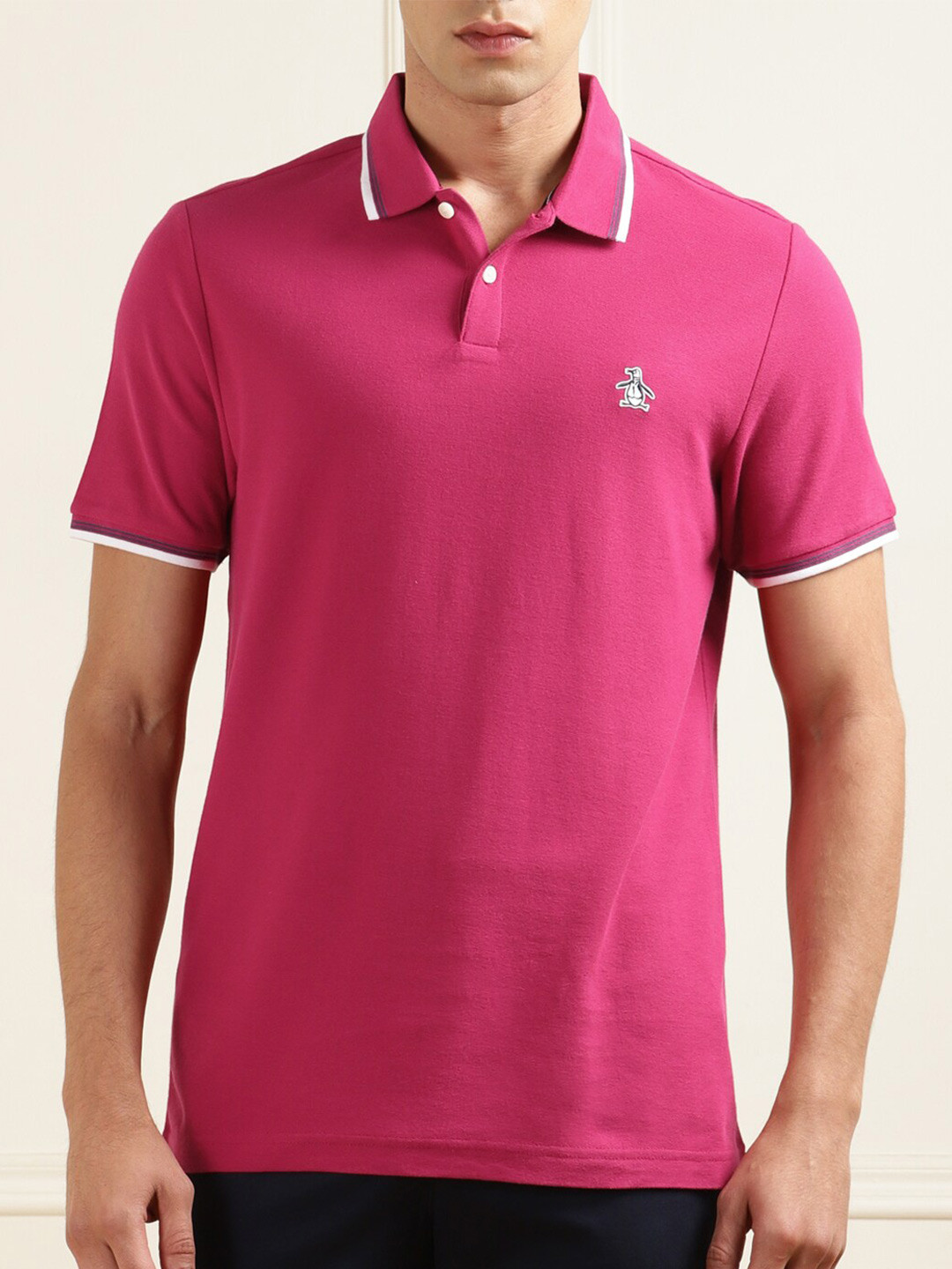 

Original Penguin Polo Collar Cotton T-shirt, Pink
