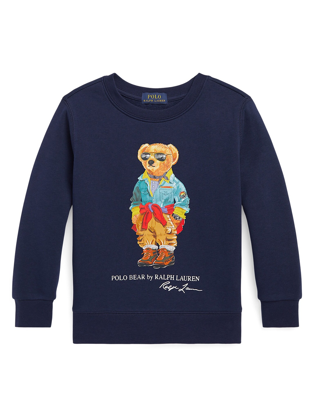 

Polo Ralph Lauren Boys Graphic Printed Pure Cotton Sweatshirt, Navy blue