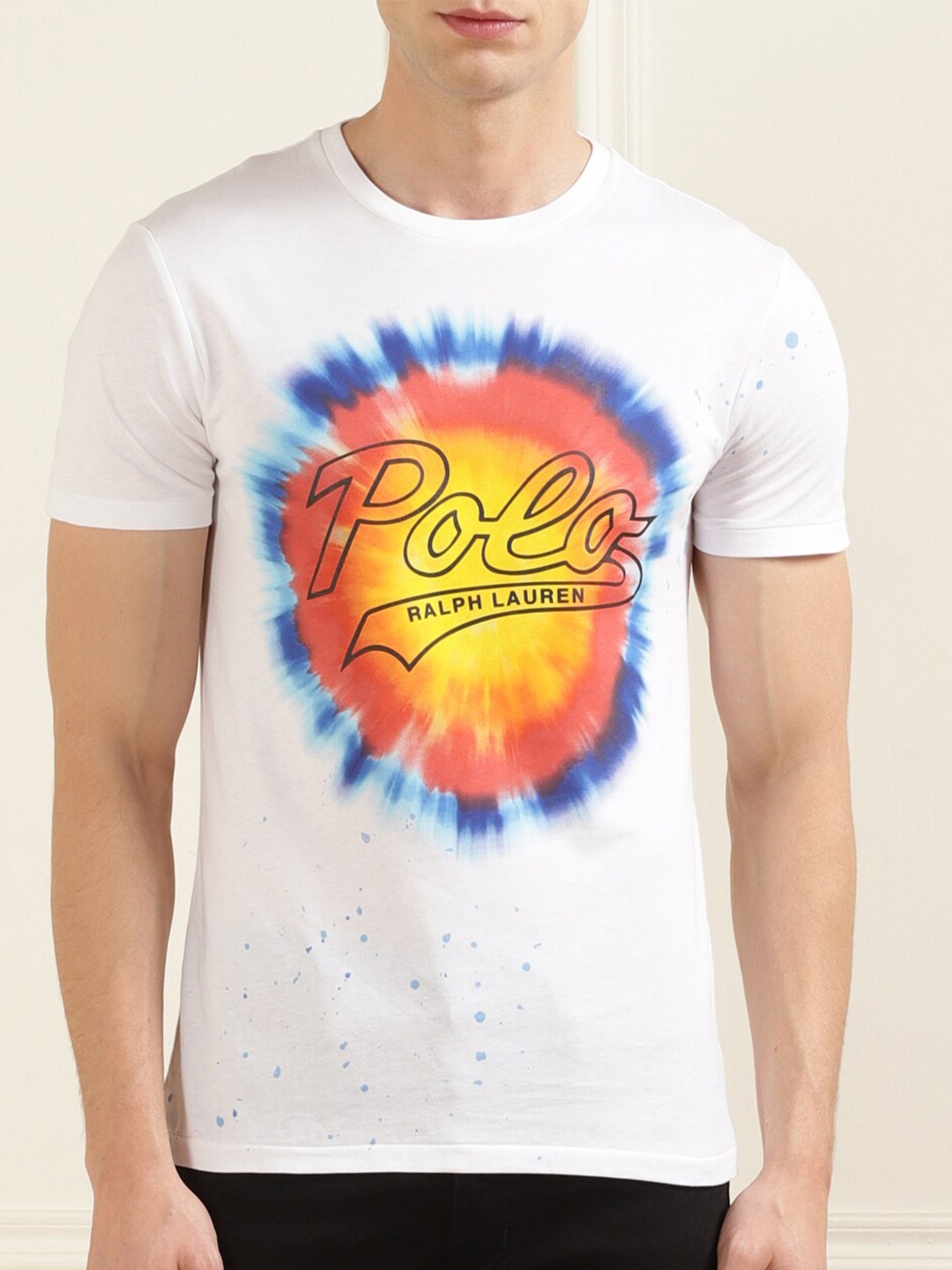 

Polo Ralph Lauren Tie & Dye Pure Cotton T-Shirt, White