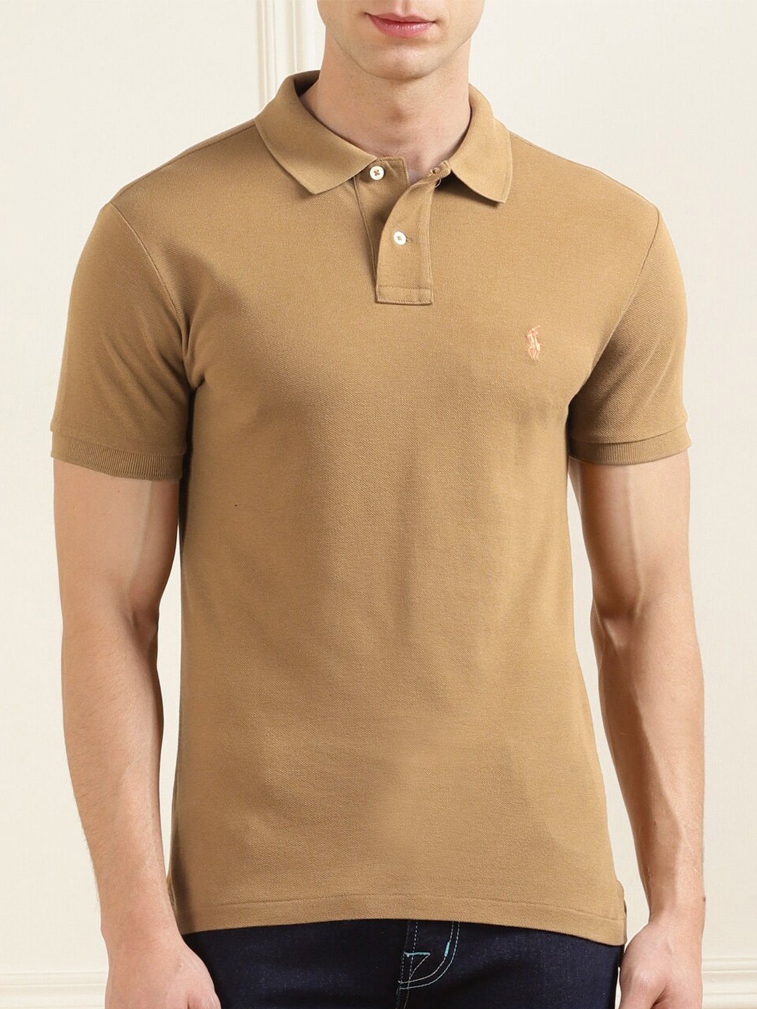 

Polo Ralph Lauren Polo Collar Slim-Fit Cotton T-Shirt, Brown