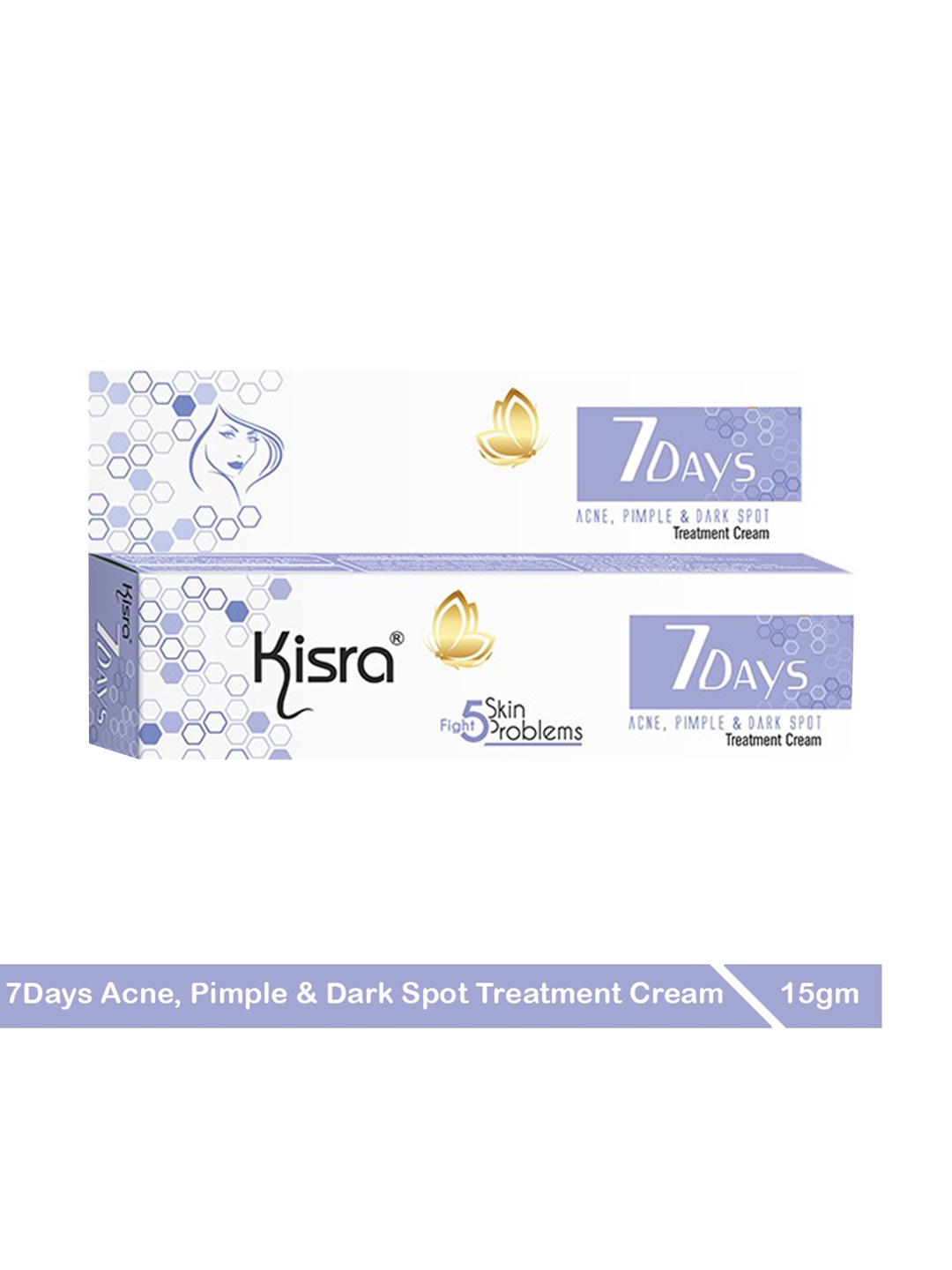 

KISRA 7Days Acne & Dark Spot Treatment Cream - 15g, White