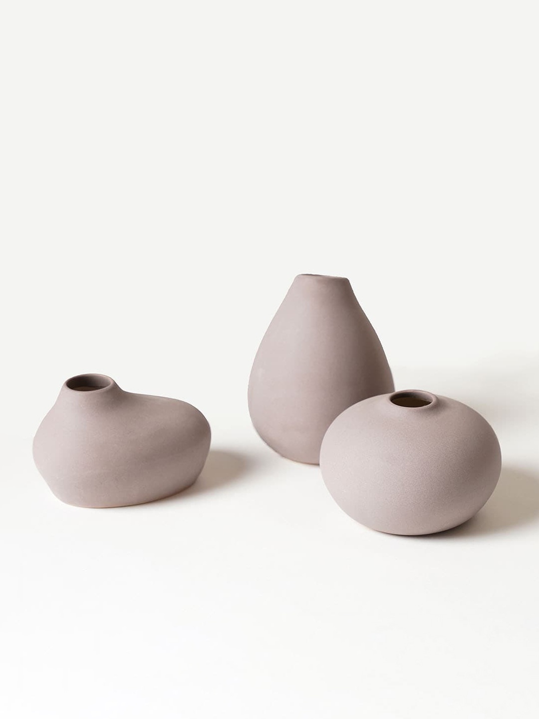 

PUREZENTO Shimizu Family 3-Pcs Purple Ceramic Vases