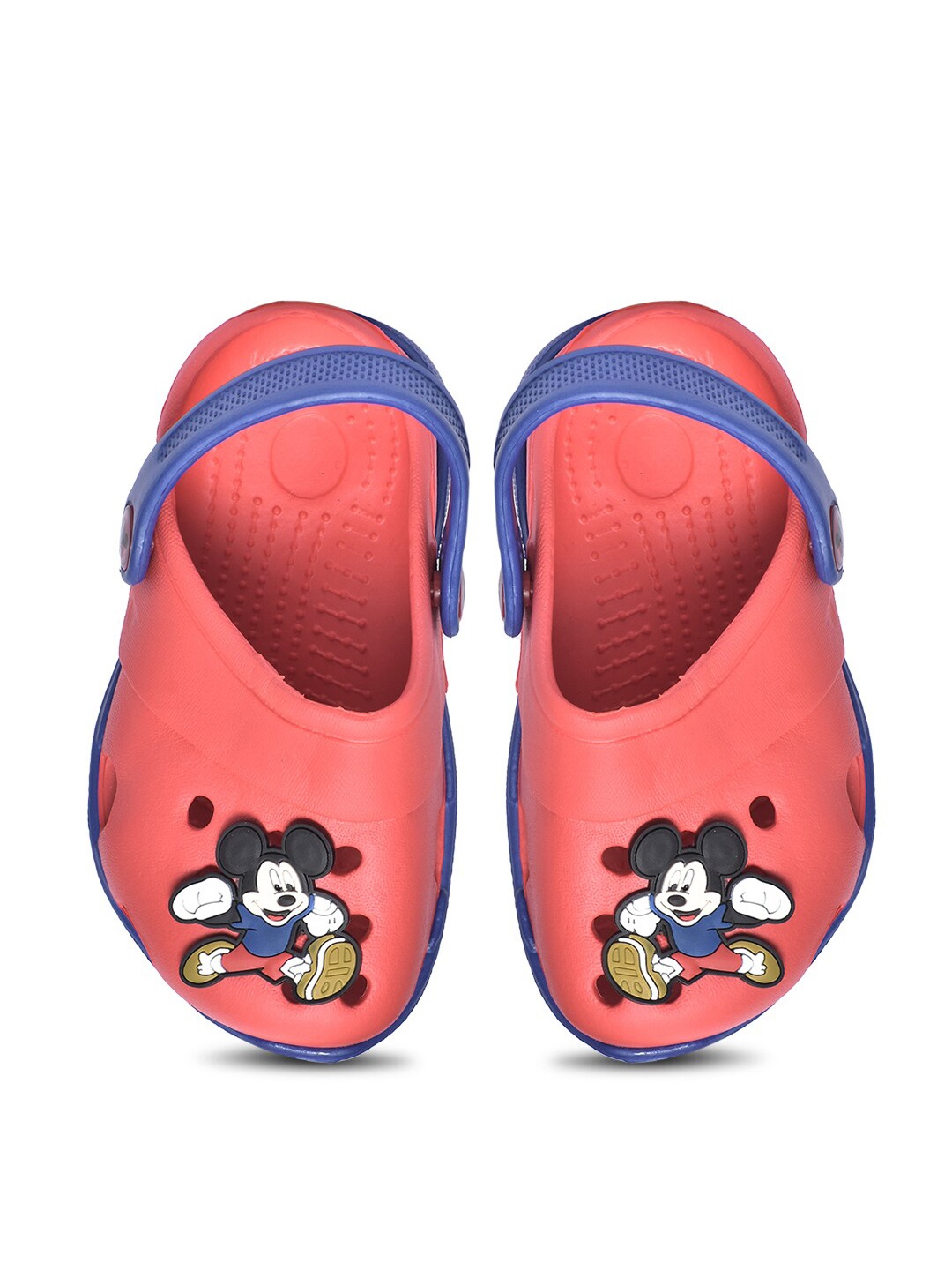 

toothless Boys Disney Mickey Applique Clogs, Red