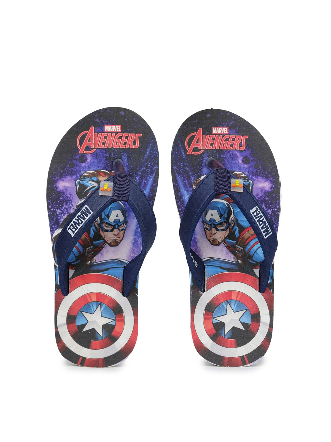 

toothless Boys Marvel Avengers Printed Thong Flip-Flops, Blue