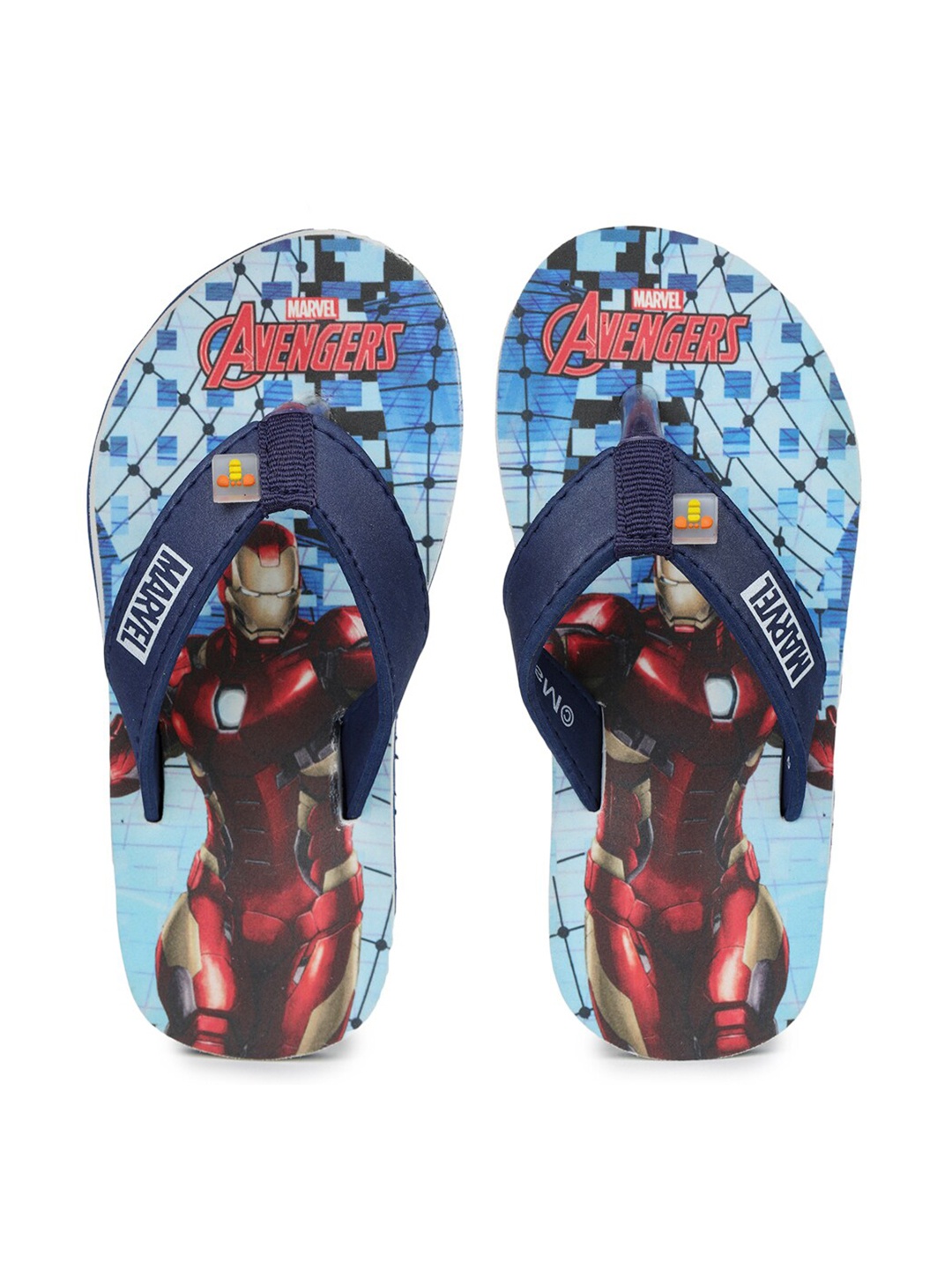 

toothless Boys Marvel Avengers Rubber Thong Flip-Flops, Blue