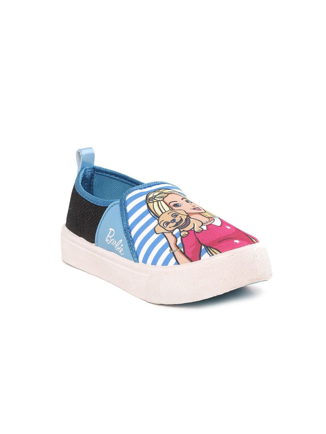 

toothless Girls Barbie Printed Slip-On Sneakers, Blue