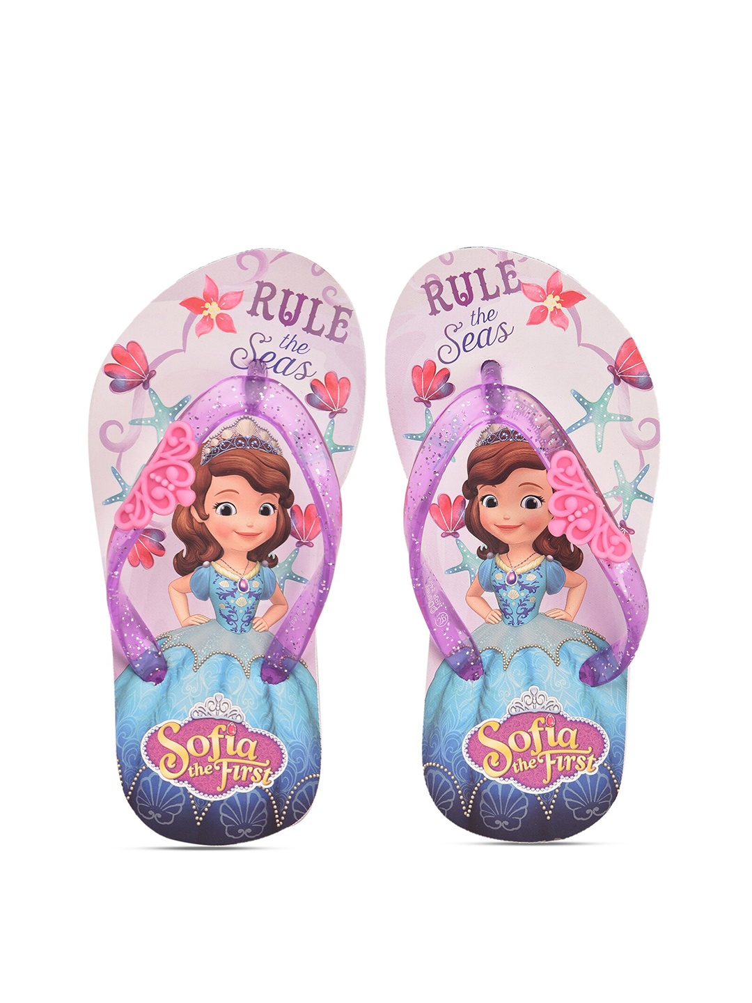 

toothless Girls Disney Sofia Printed Thong Flip-Flops, Lavender