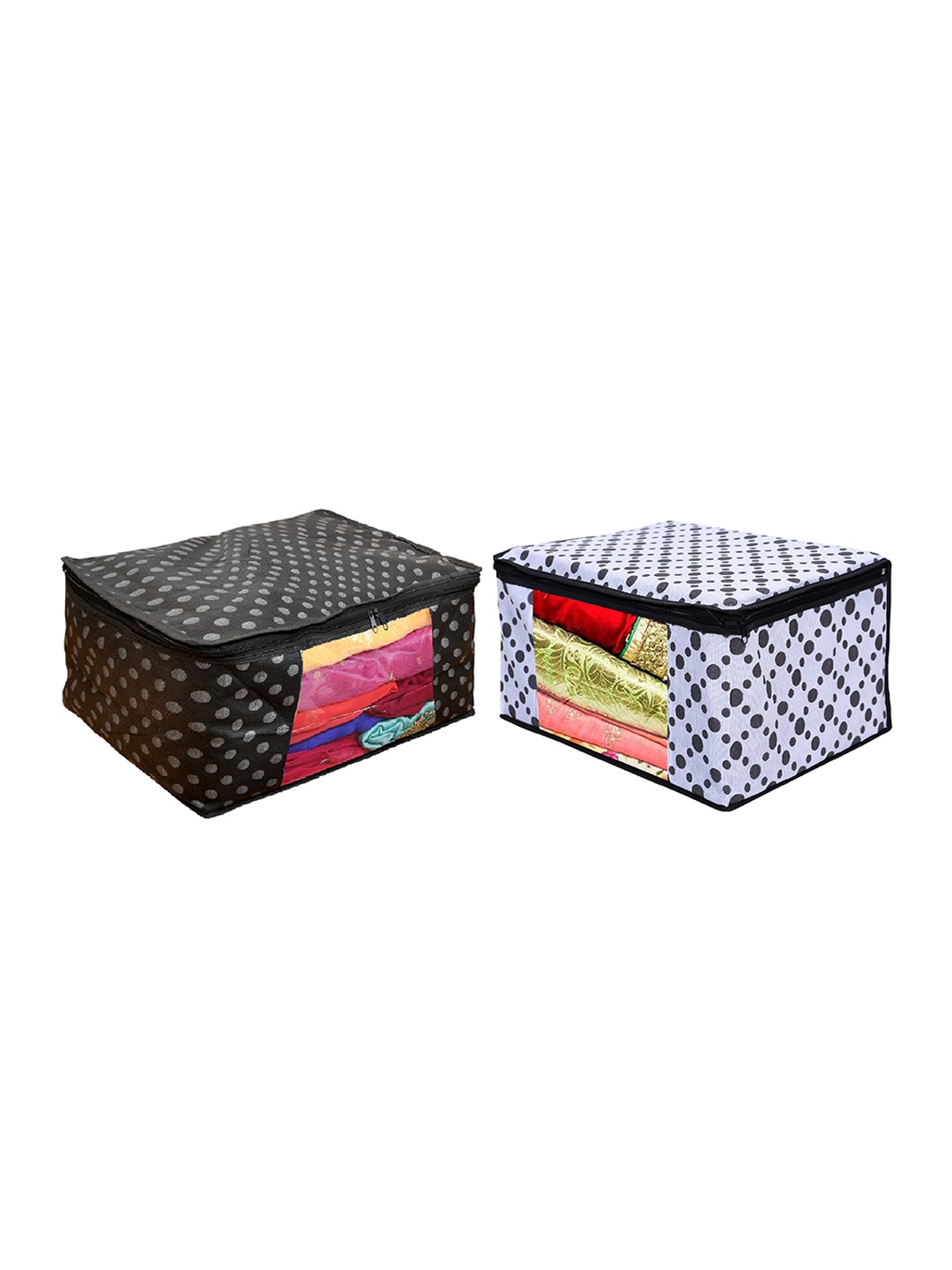 

Home Fresh Black & White 2 Pieces Printed Multi-Utility Organisers