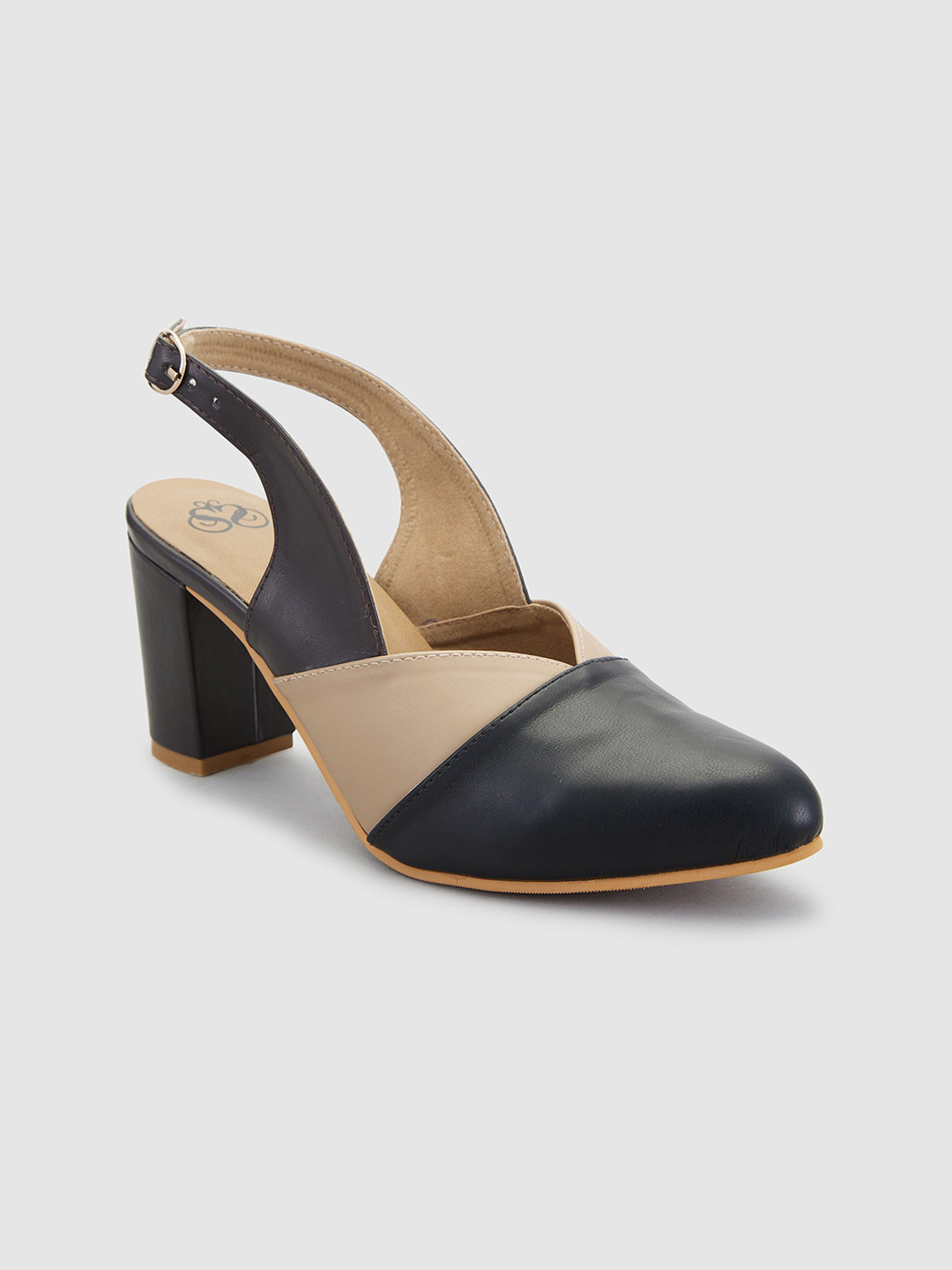 

Sole To Soul Colourblocked Block Heels, Black
