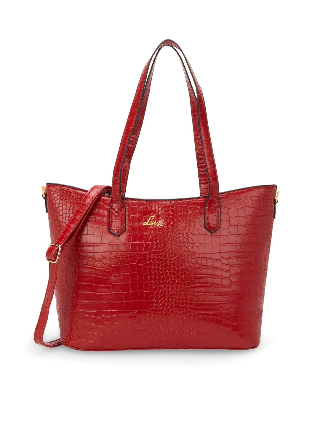 

Lavie Women Animal Textured Structured Shoulder Bag, Red