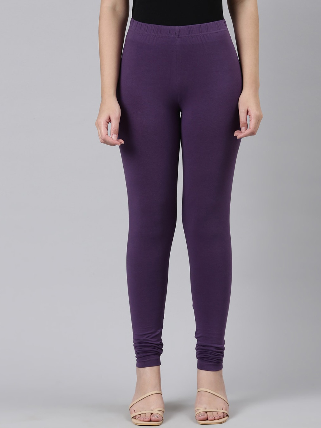 

Go Colors Churidar Length Leggings, Purple