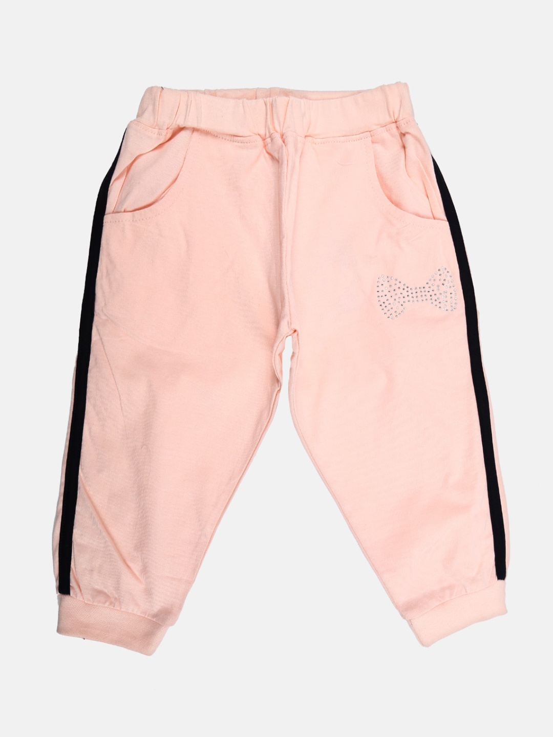 

V-Mart Girls Mid Rise Cotton Shorts, Orange