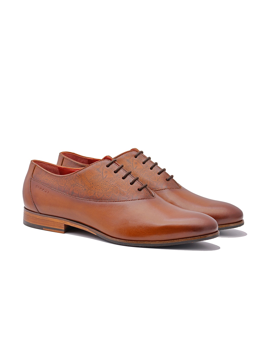 

Ruosh Men Leather Formal Oxford, Tan