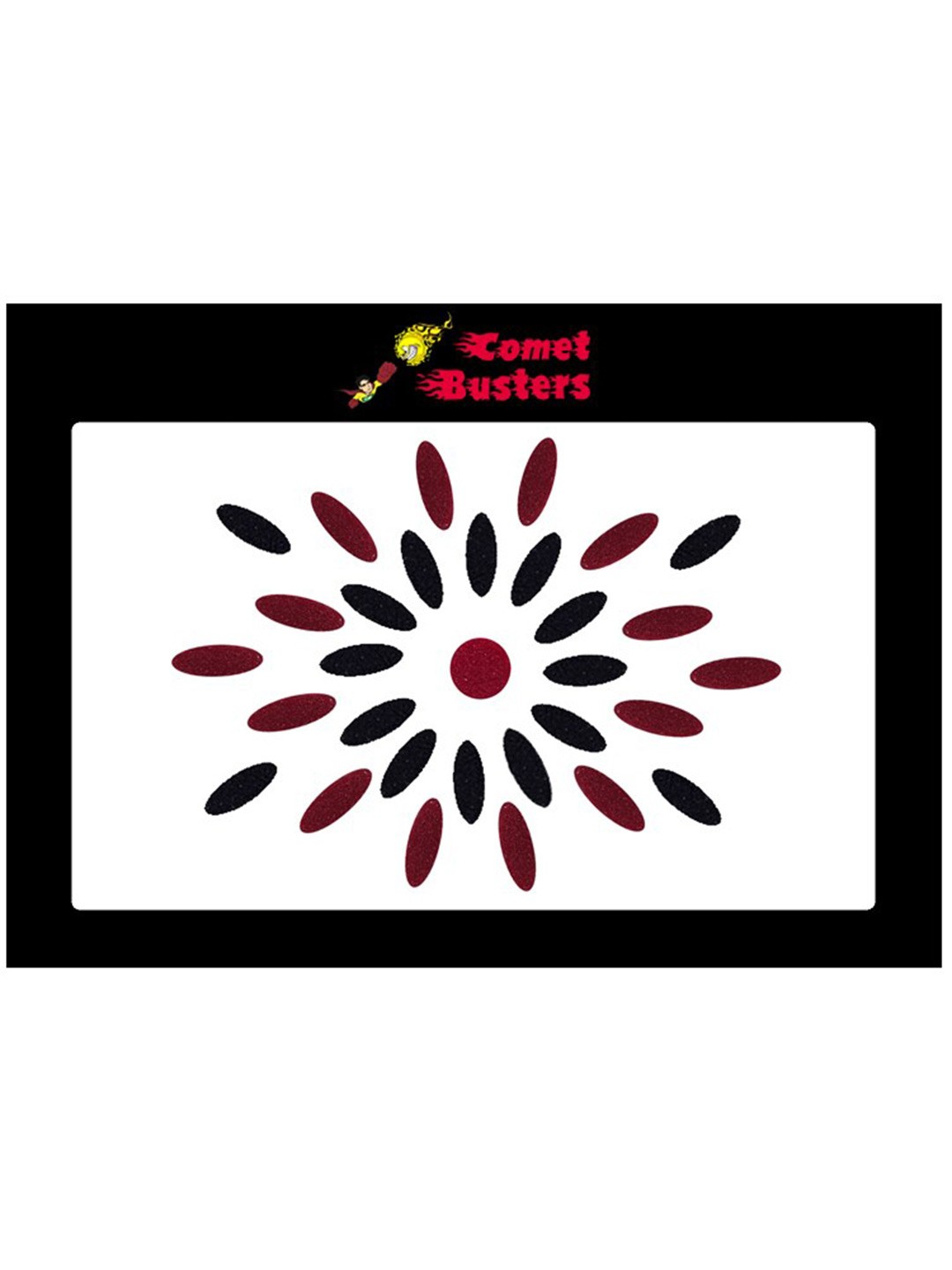 

Comet Busters Maroon & Black Handcrafted Beautiful Traditional Designer Bindis