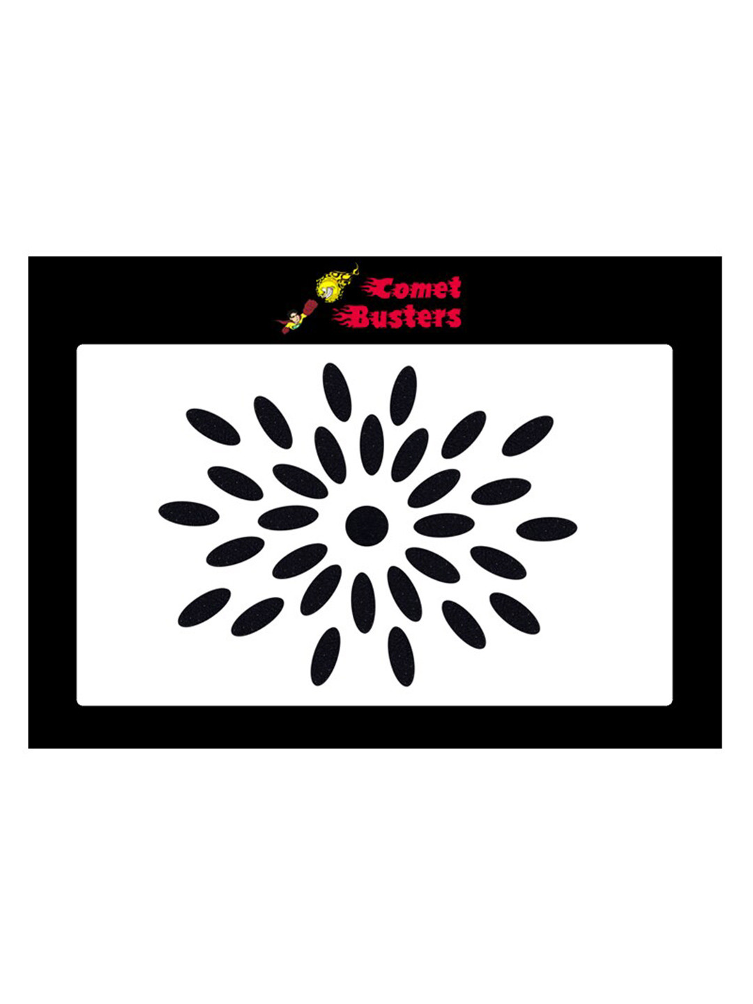 

Comet Busters 31 Pcs Handcrafted Traditional Designer Bindis - Black