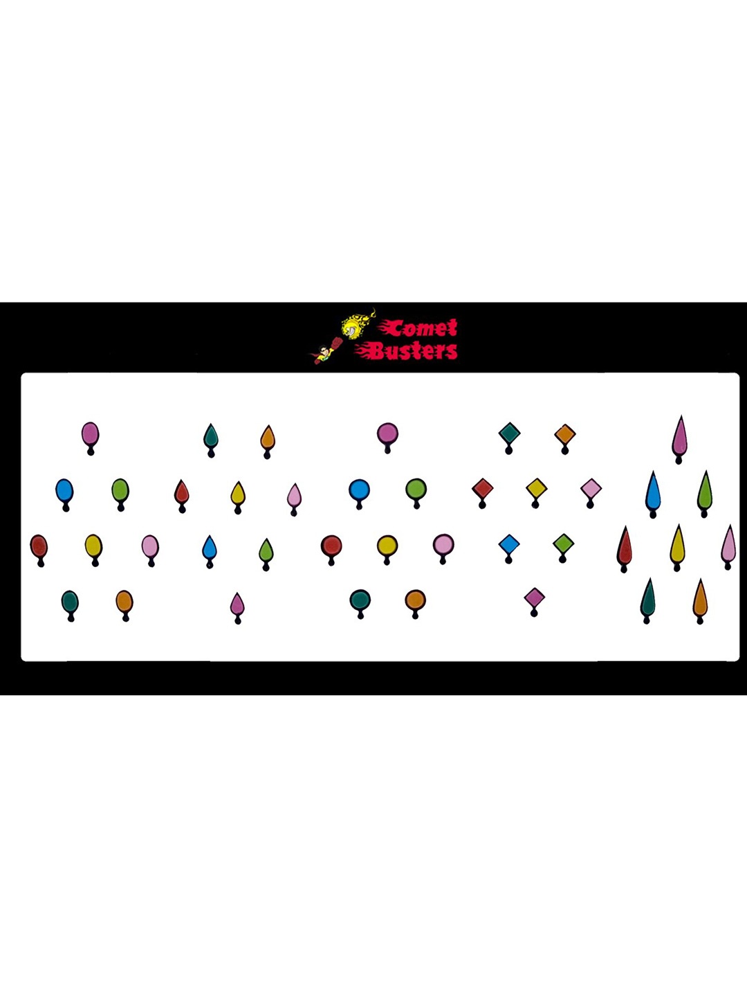 

Comet Busters 40Pcs Beautiful Traditional Designer Bindis, Multi