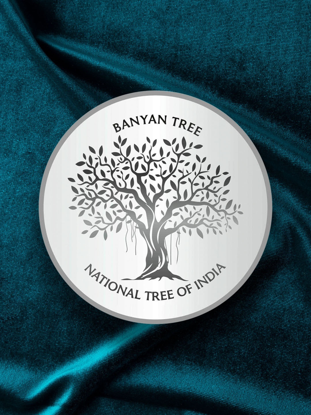 

TEEMOODS Silver Coin 999 Pure-Banyan Tree-10gms