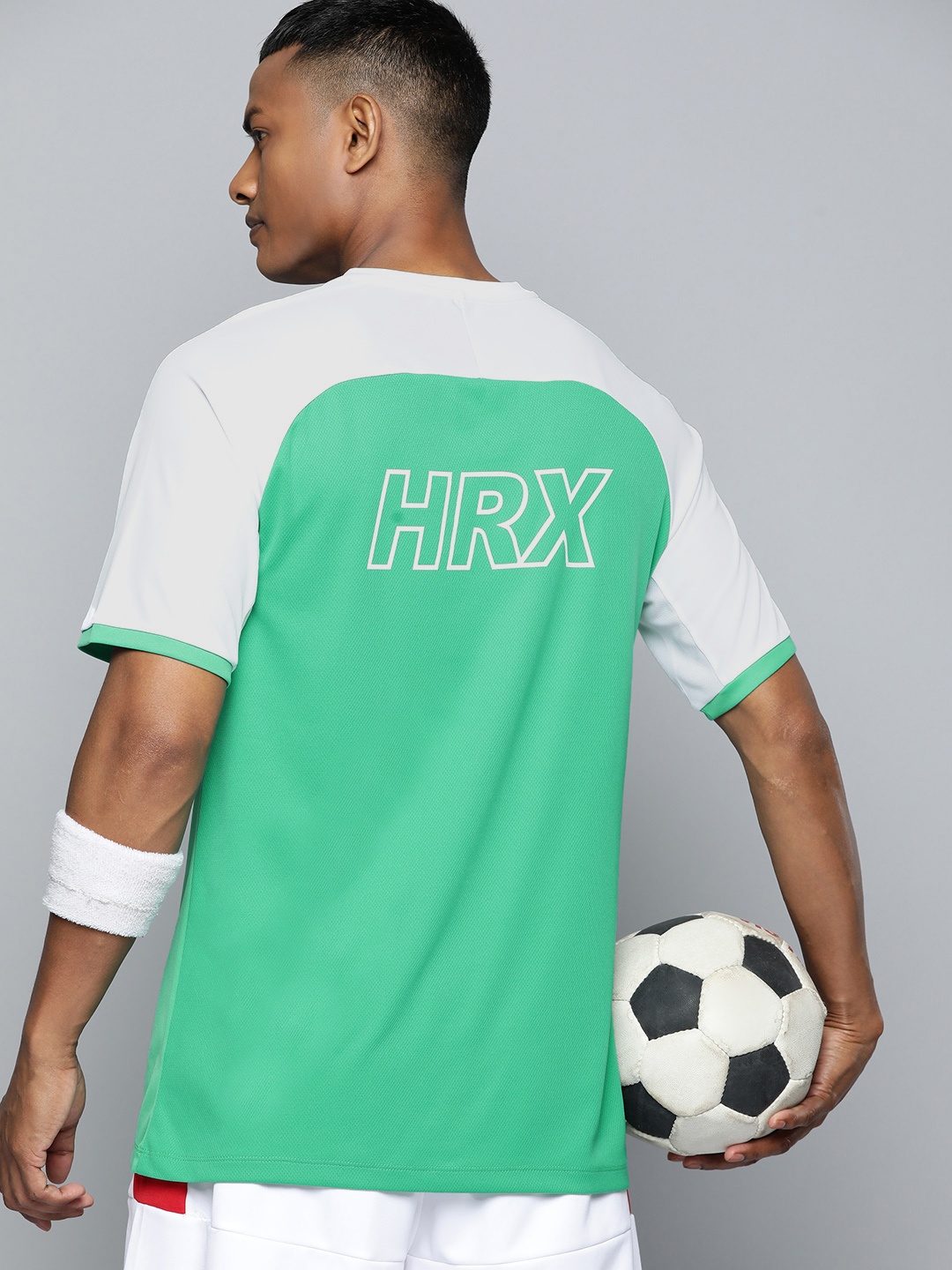 

HRX by Hrithik Roshan Colourblocked Rapid-Dry T-shirt, Green