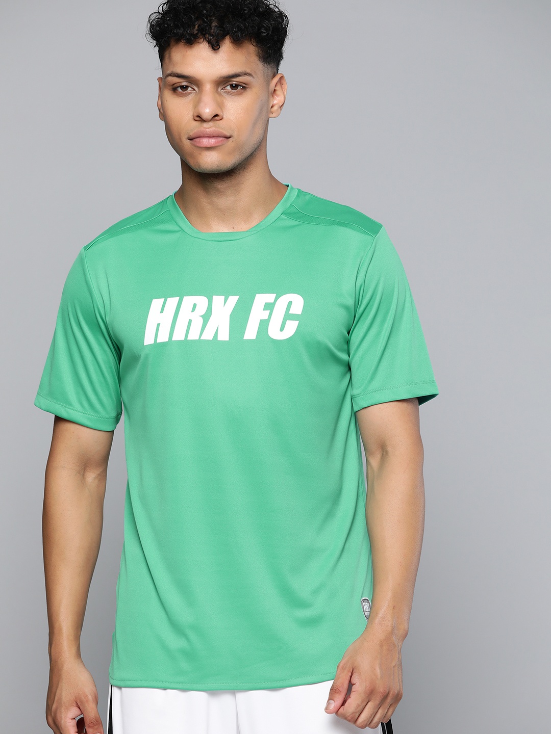 

HRX by Hrithik Roshan Men Typography Printed Rapid-Dry Sports T-shirt, Green