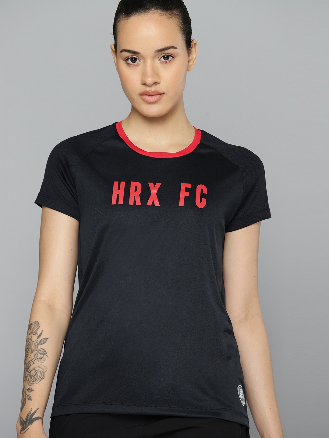 

HRX by Hrithik Roshan Women Typography Printed T-shirt, Black
