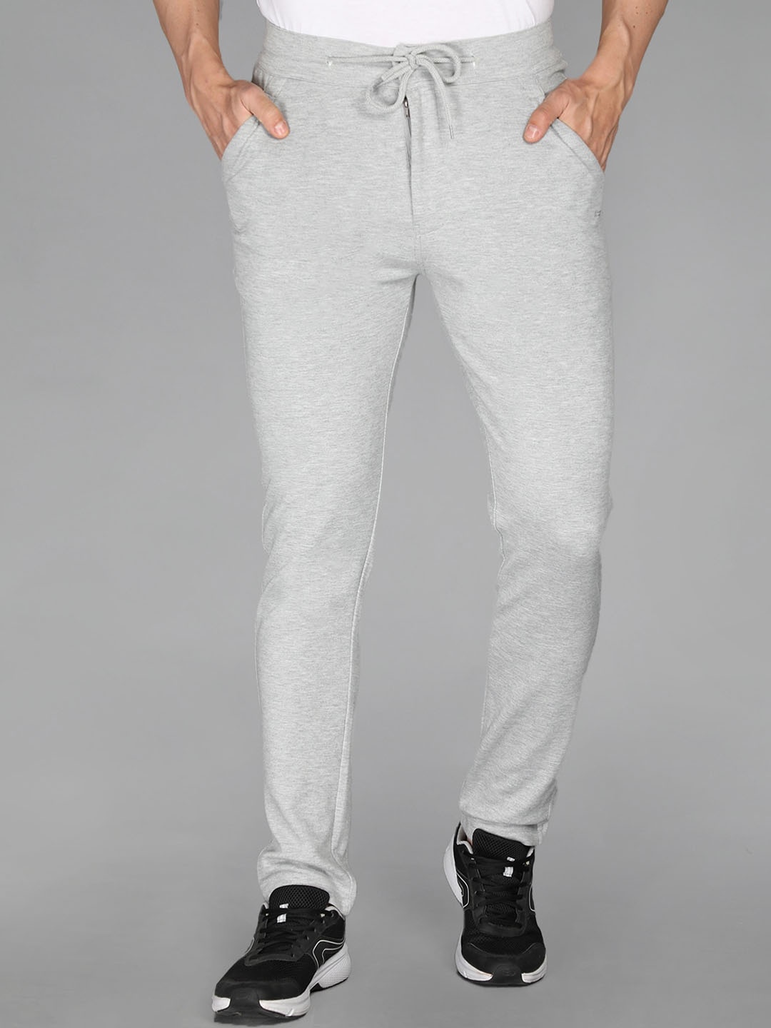 

NEVA Men Regular Fit Breathable Track Pant, Grey melange