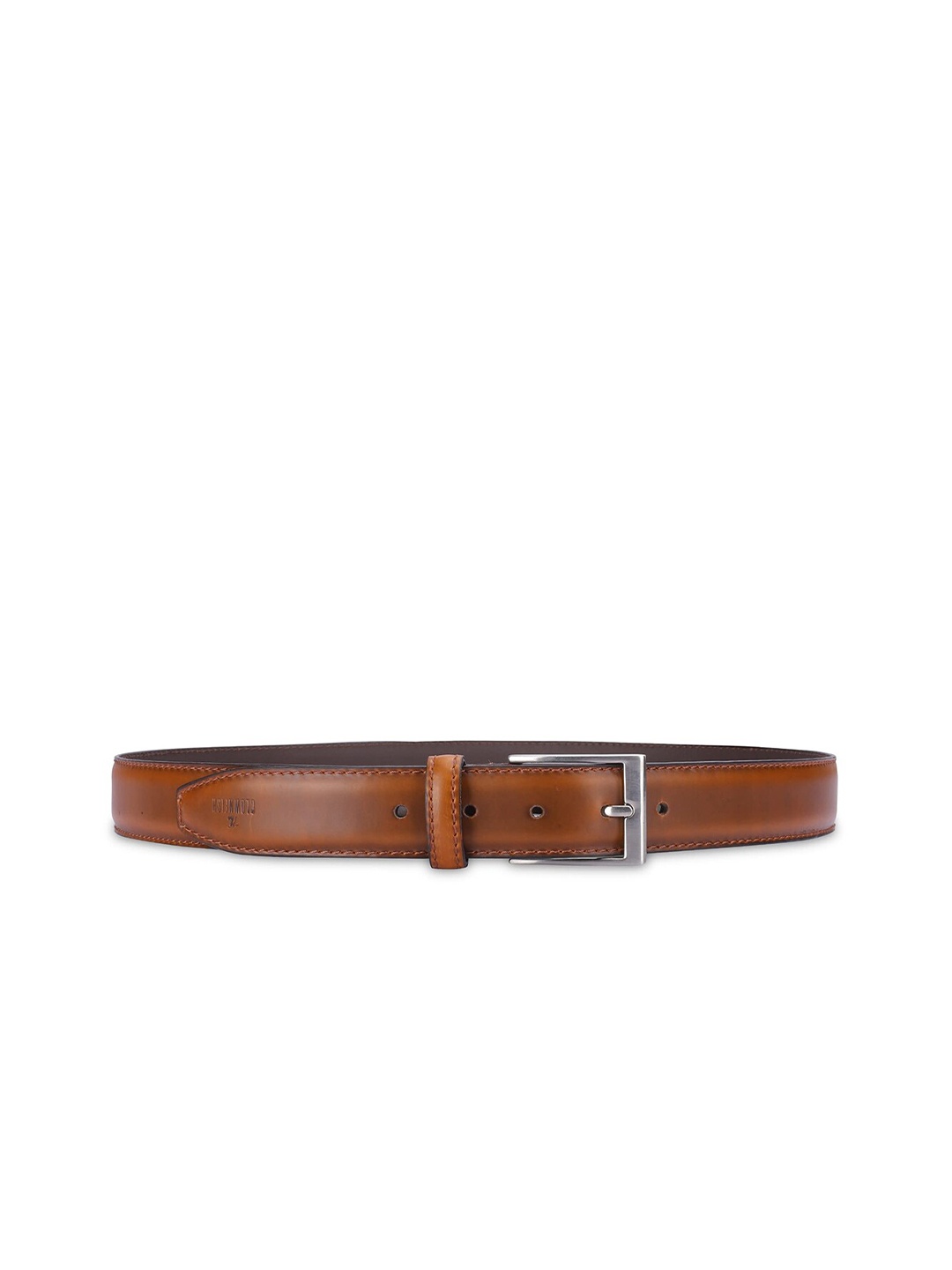 

THE CLOWNFISH Men Leather Wide Belt, Tan