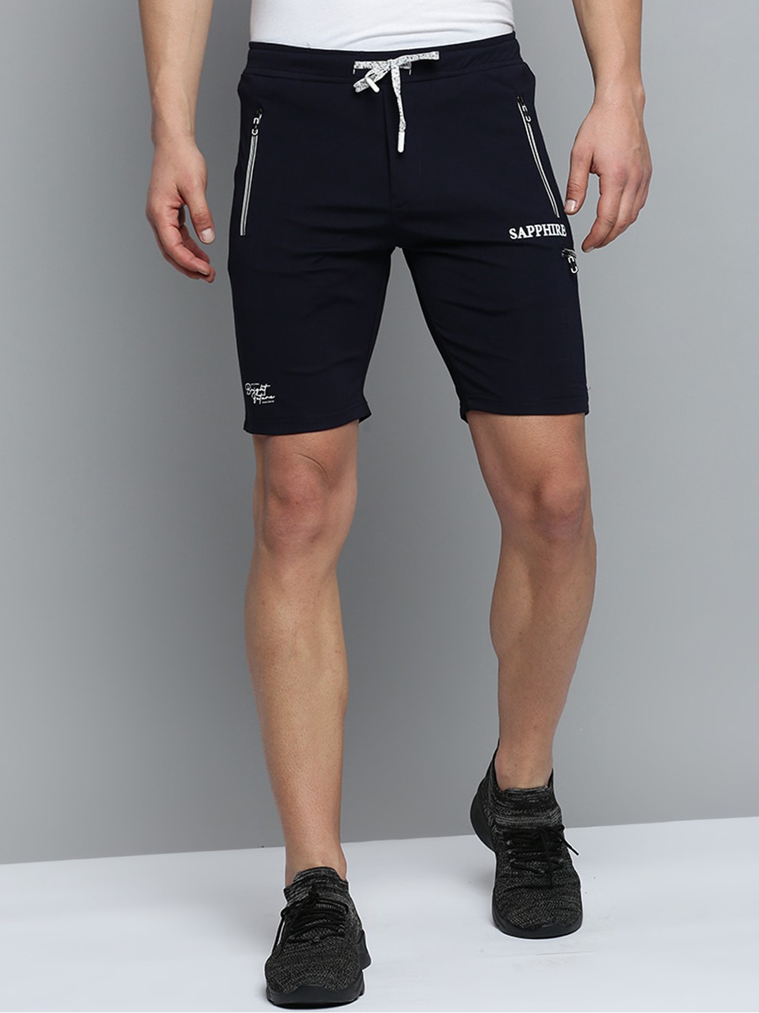 

SHOWOFF Men Regular Fit Sports Shorts, Navy blue
