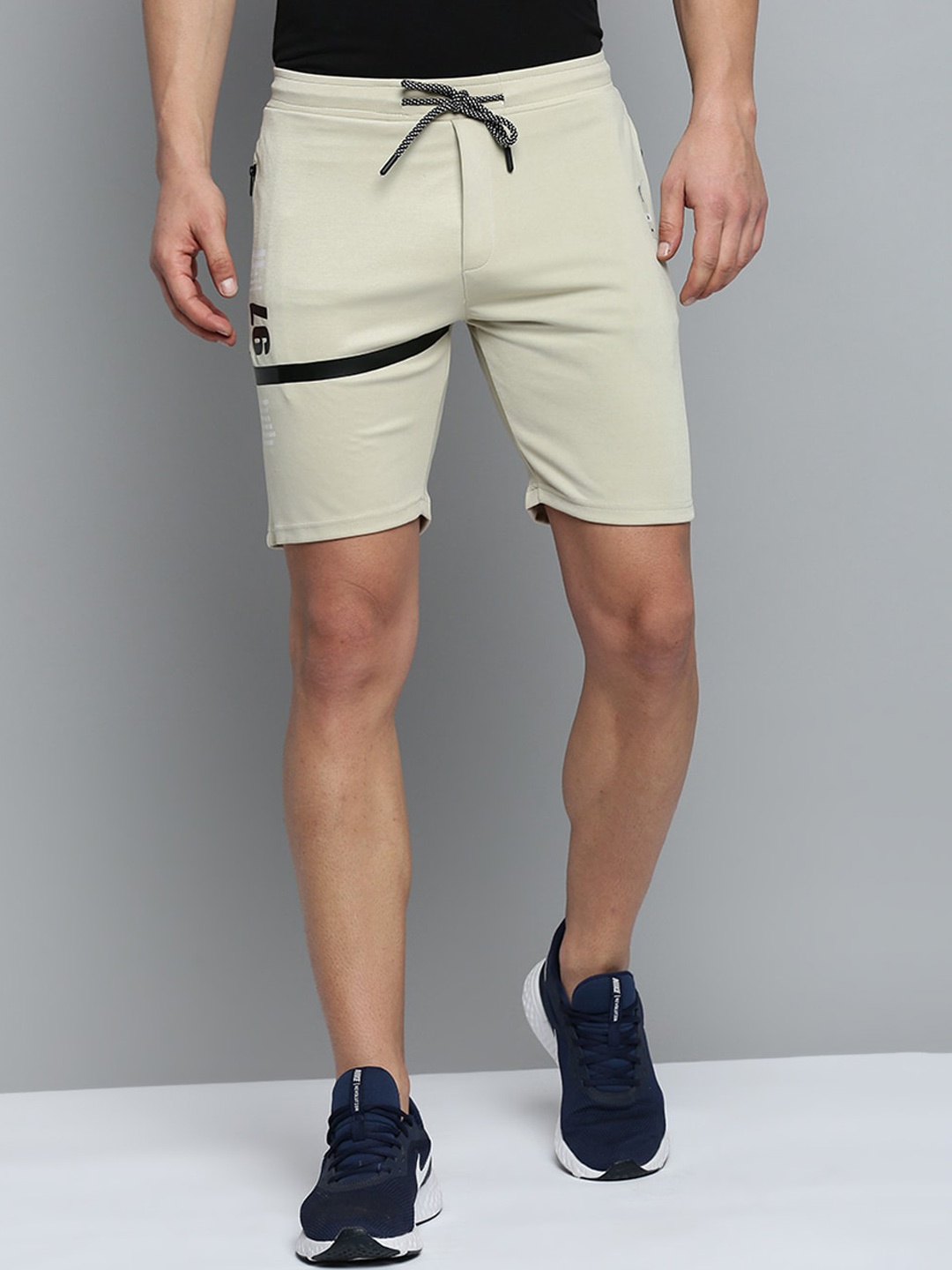 

SHOWOFF Men Regular Fit Sports Shorts, Beige